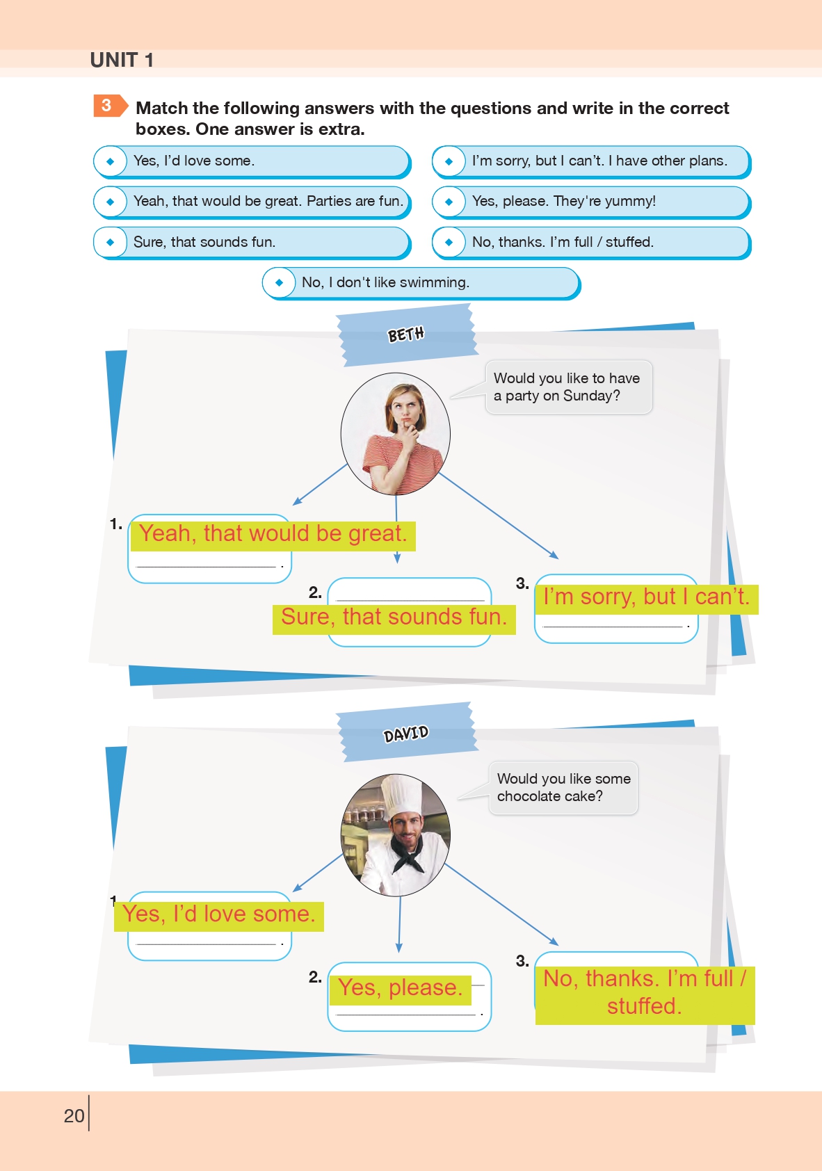 8. Sınıf Bilim Ve Kültür Yayınları İngilizce Ders Kitabı Sayfa 20 Cevapları