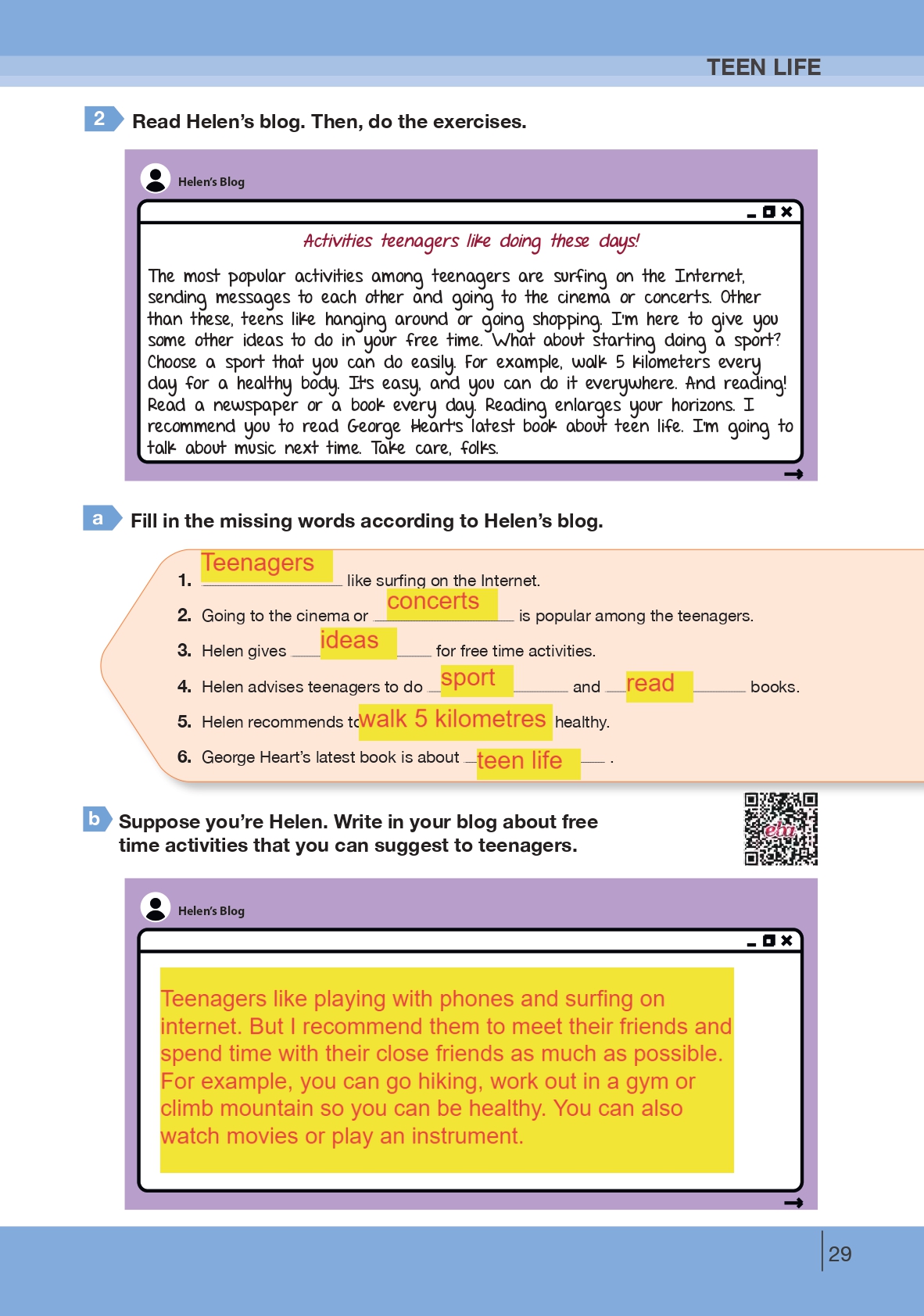 8. Sınıf Bilim Ve Kültür Yayınları İngilizce Ders Kitabı Sayfa 29 Cevapları