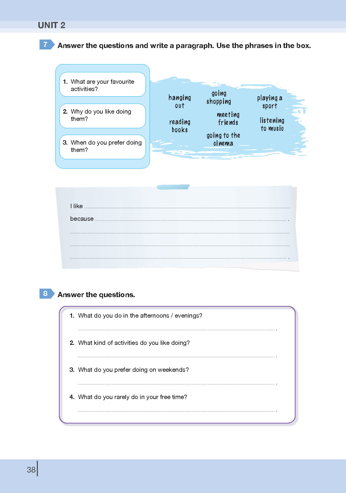 8. Sınıf Bilim Ve Kültür Yayınları İngilizce Ders Kitabı Sayfa 38 Cevapları