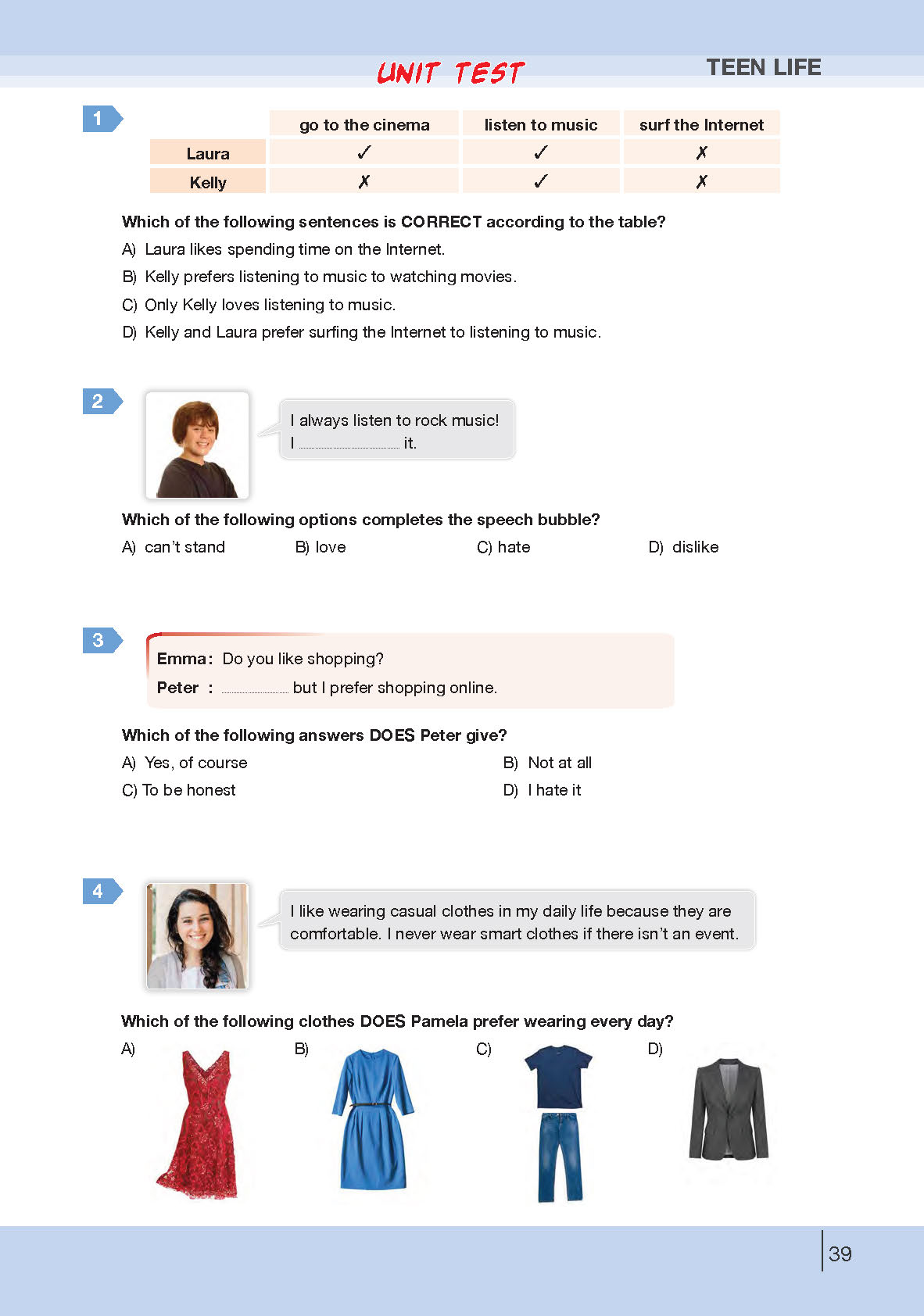 8. Sınıf Bilim Ve Kültür Yayınları İngilizce Ders Kitabı Sayfa 39 Cevapları