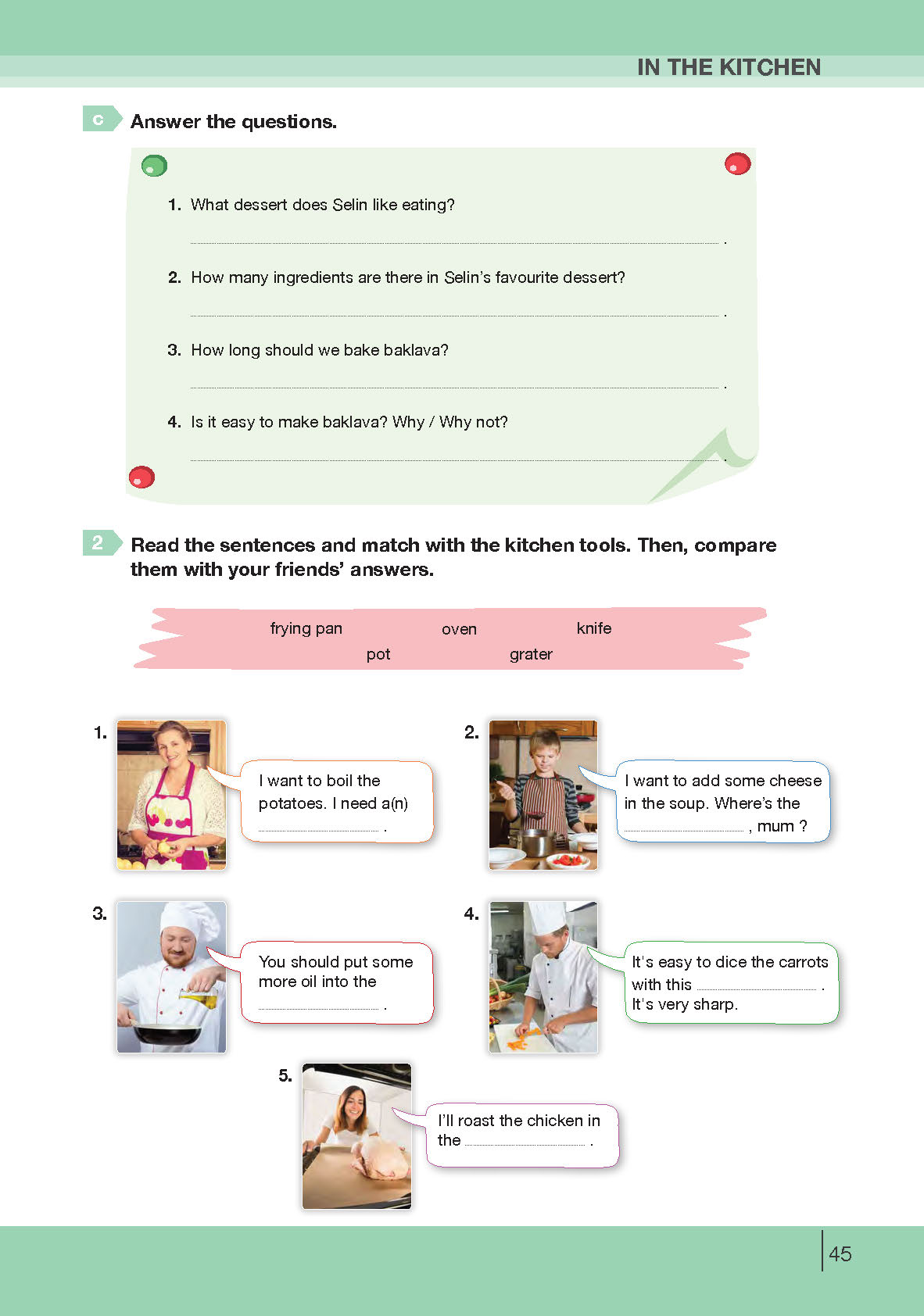 8. Sınıf Bilim Ve Kültür Yayınları İngilizce Ders Kitabı Sayfa 45 Cevapları