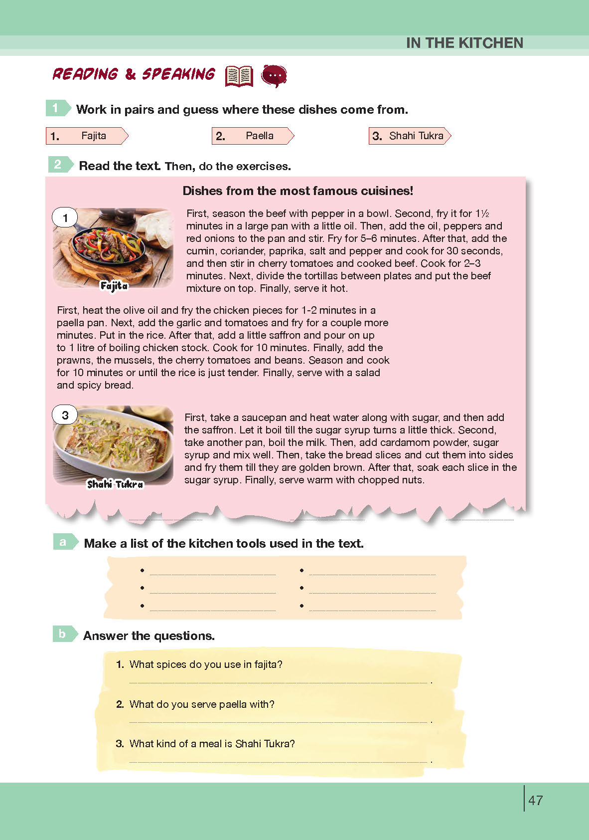 8. Sınıf Bilim Ve Kültür Yayınları İngilizce Ders Kitabı Sayfa 47 Cevapları