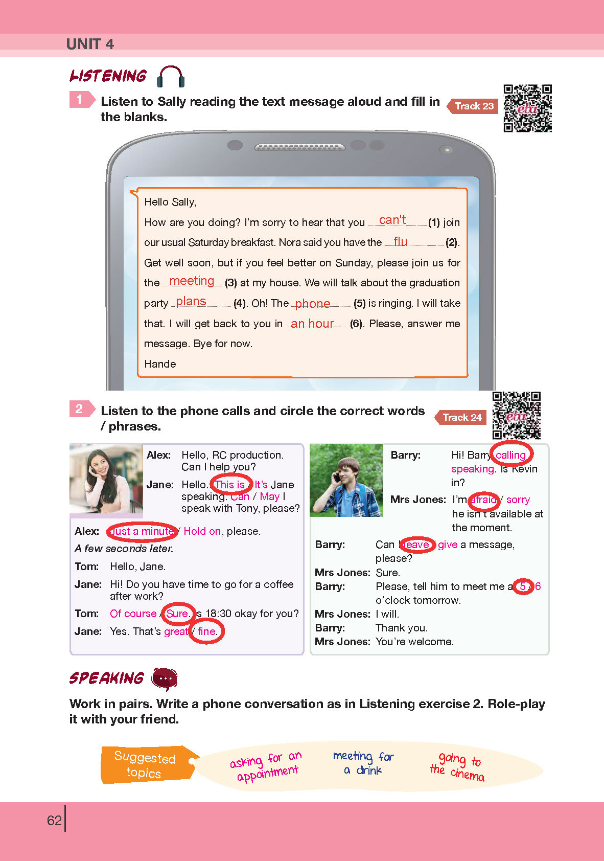 8. Sınıf Bilim Ve Kültür Yayınları İngilizce Ders Kitabı Sayfa 62 Cevapları