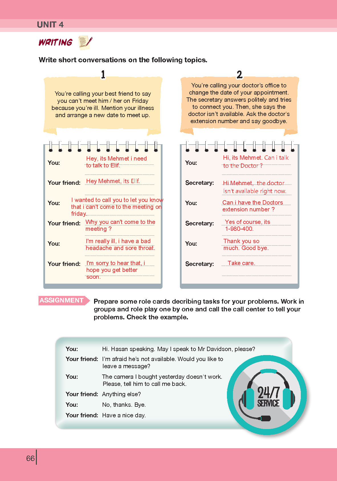 8. Sınıf Bilim Ve Kültür Yayınları İngilizce Ders Kitabı Sayfa 66 Cevapları