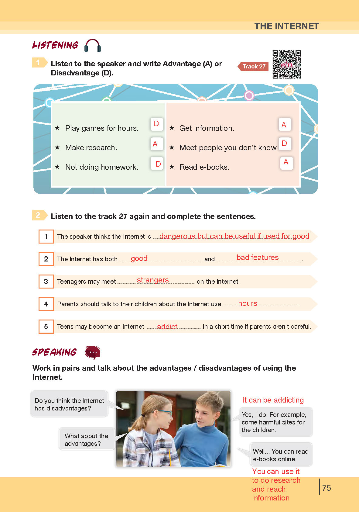 8. Sınıf Bilim Ve Kültür Yayınları İngilizce Ders Kitabı Sayfa 75 Cevapları