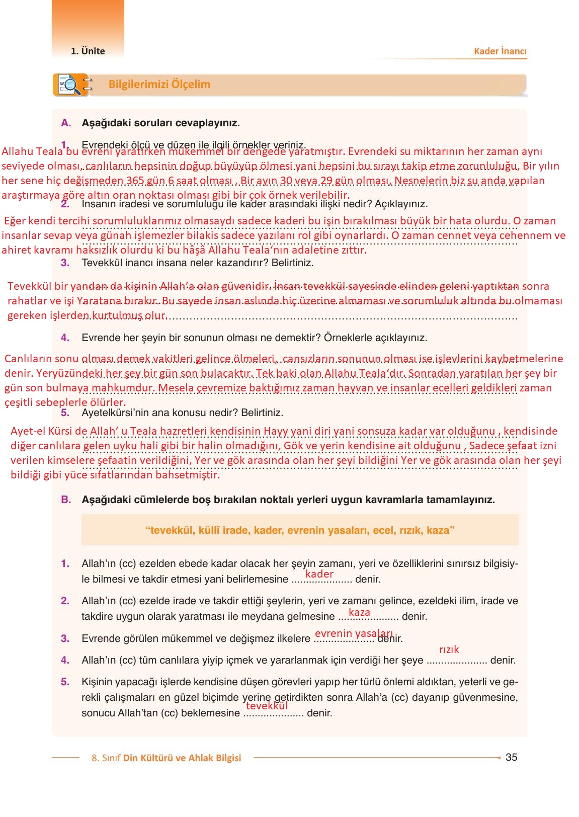 8. Sınıf Gezegen Yayıncılık Din Kültürü Ve Ahlak Bilgisi Ders Kitabı Sayfa 35 Cevapları 8. Sınıf Gezegen Yayıncılık Din Kültürü Ve Ahlak Bilgisi Ders Kitabı Sayfa 35 Cevapları