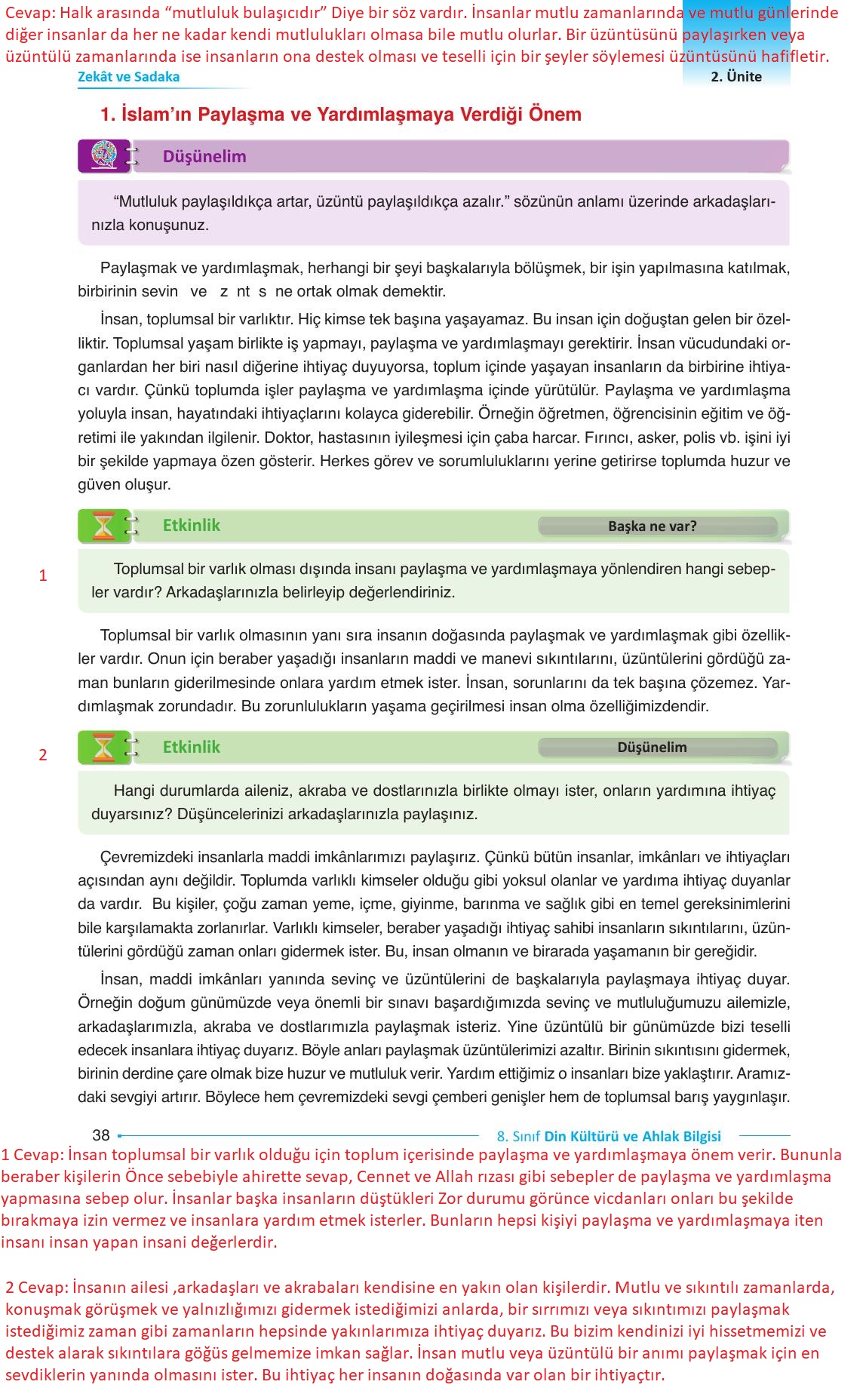 8. Sınıf Gezegen Yayıncılık Din Kültürü Ve Ahlak Bilgisi Ders Kitabı Sayfa 38 Cevapları 8. Sınıf Gezegen Yayıncılık Din Kültürü Ve Ahlak Bilgisi Ders Kitabı Sayfa 38 Cevapları
