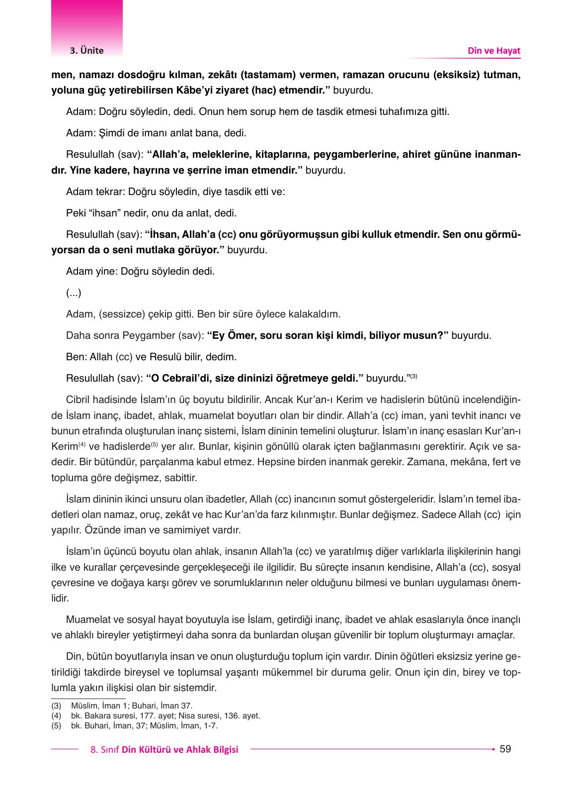 8. Sınıf Gezegen Yayıncılık Din Kültürü Ve Ahlak Bilgisi Ders Kitabı Sayfa 59 Cevapları 8. Sınıf Gezegen Yayıncılık Din Kültürü Ve Ahlak Bilgisi Ders Kitabı Sayfa 59 Cevapları