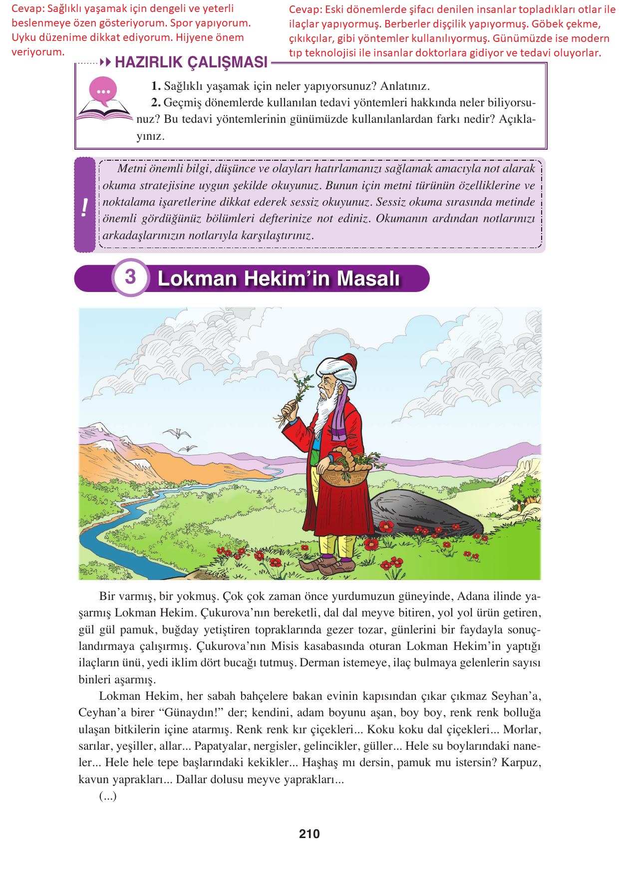 8. Sınıf Hecce Yayıncılık Türkçe Ders Kitabı Sayfa 210 Cevapları 8. Sınıf Hecce Yayıncılık Türkçe Ders Kitabı Sayfa 210 Cevapları