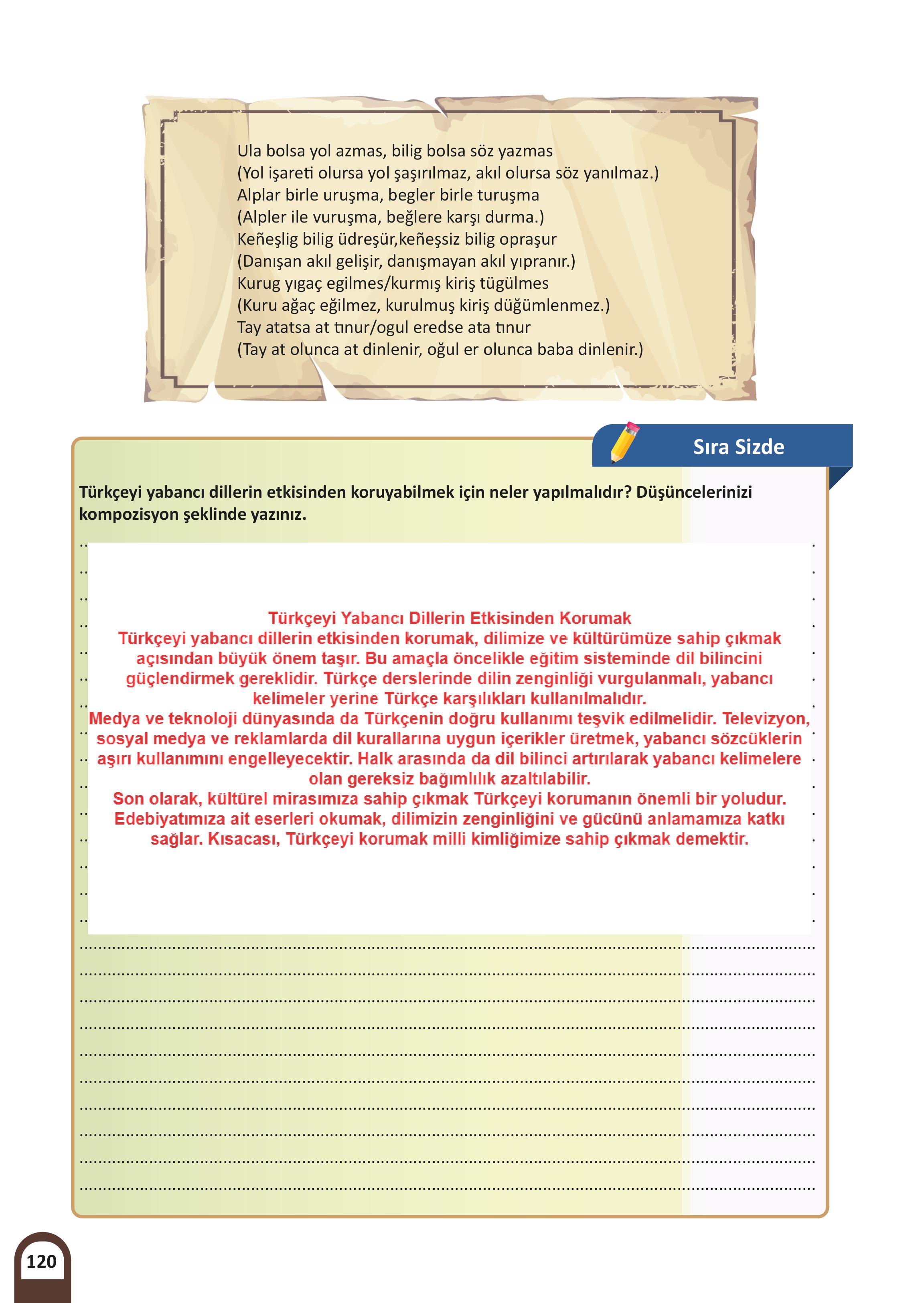 8. Sınıf Meb Yayınları Kültür Ve Medeniyetimize Yön Verenler Ders Kitabı Sayfa 121 Cevapları