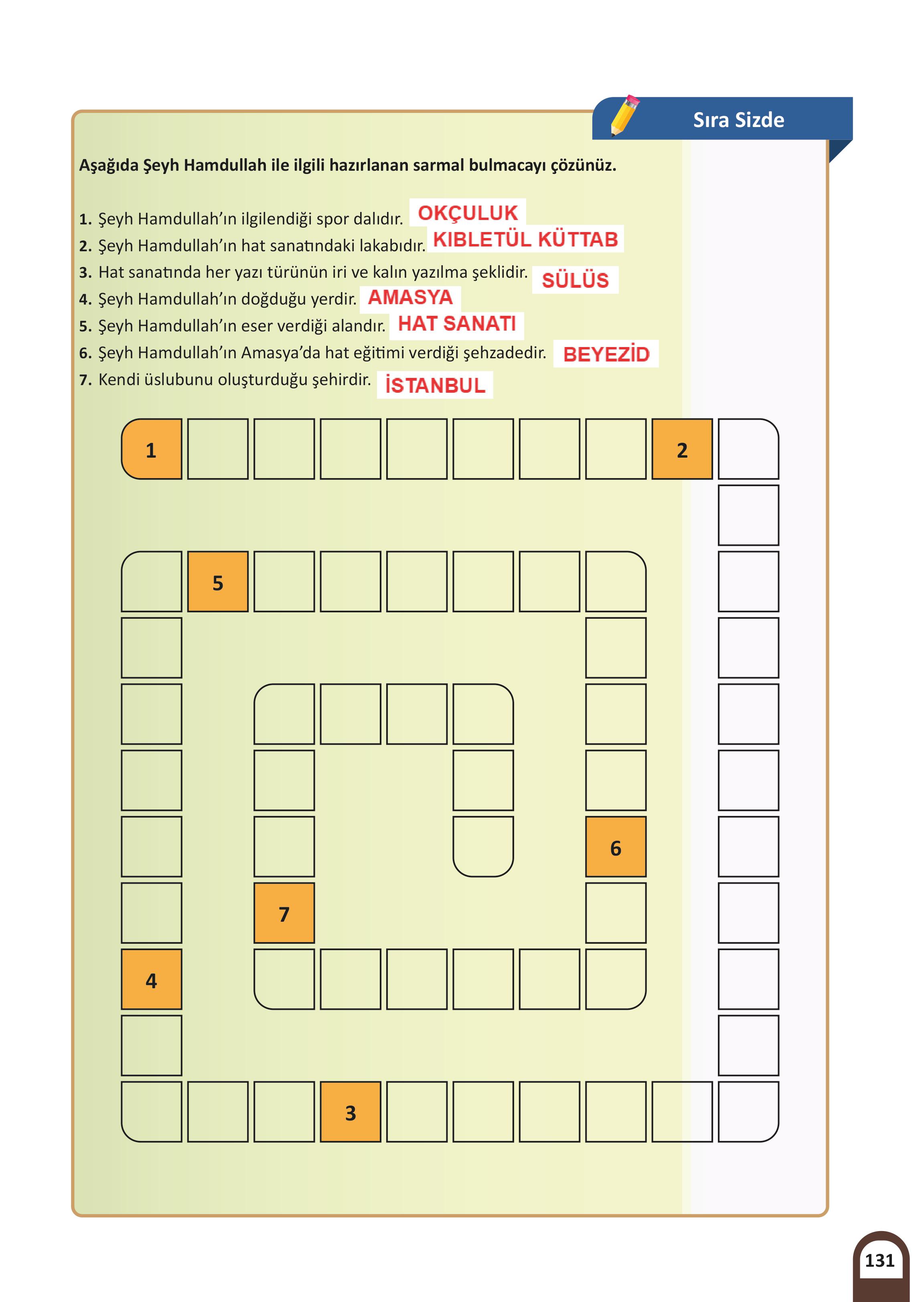 8. Sınıf Meb Yayınları Kültür Ve Medeniyetimize Yön Verenler Ders Kitabı Sayfa 132 Cevapları