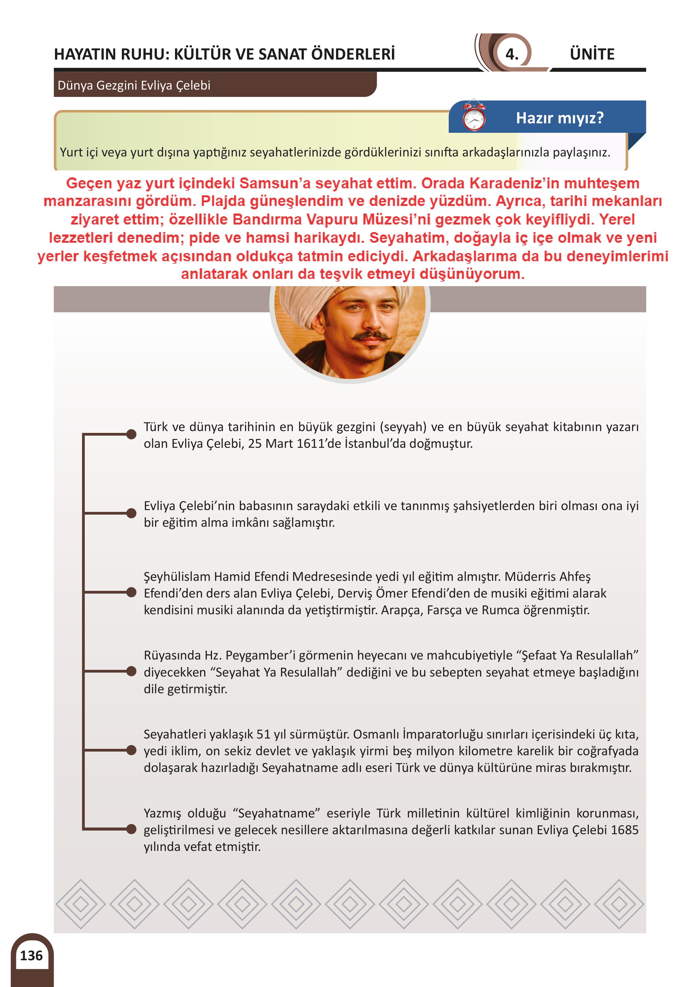 8. Sınıf Meb Yayınları Kültür Ve Medeniyetimize Yön Verenler Ders Kitabı Sayfa 137 Cevapları