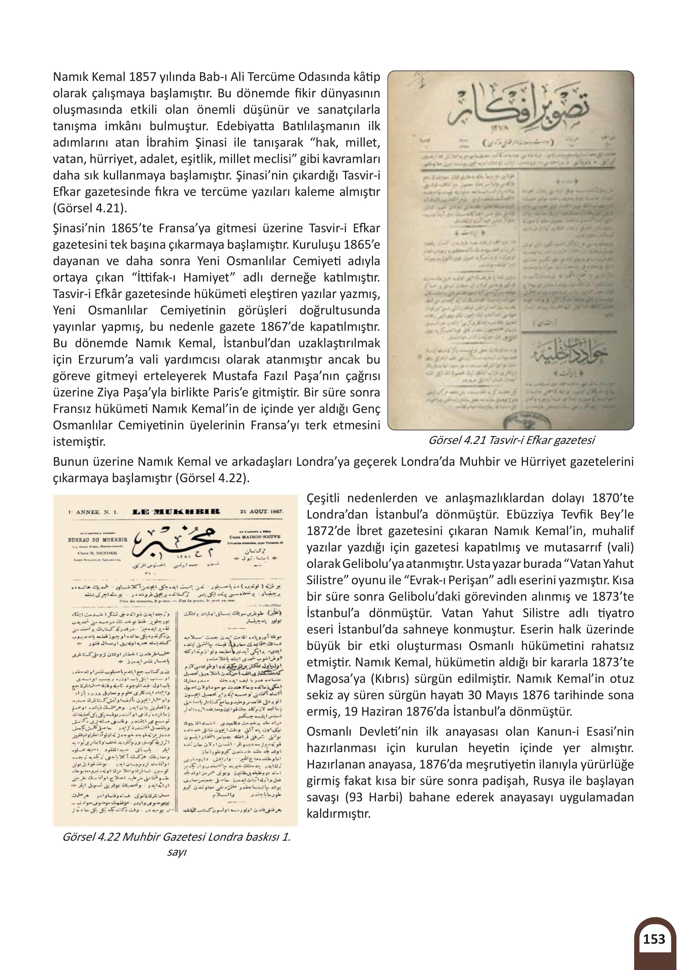 8. Sınıf Meb Yayınları Kültür Ve Medeniyetimize Yön Verenler Ders Kitabı Sayfa 154 Cevapları