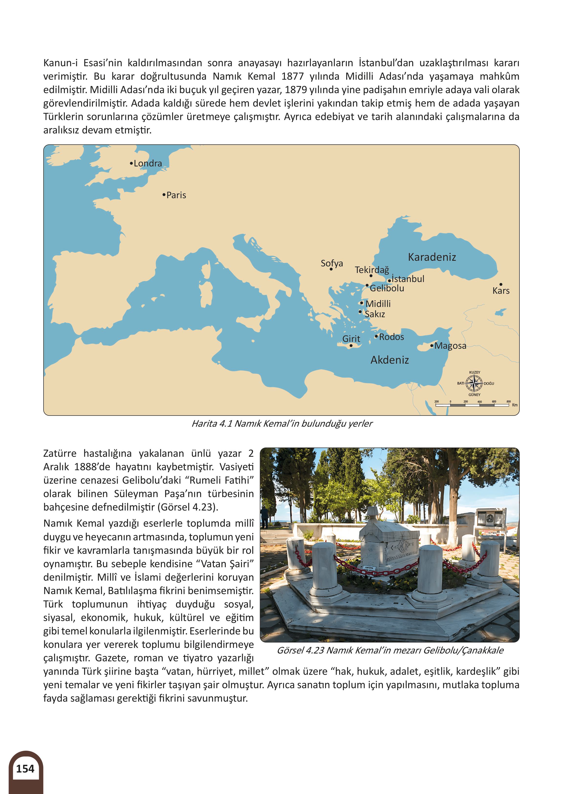 8. Sınıf Meb Yayınları Kültür Ve Medeniyetimize Yön Verenler Ders Kitabı Sayfa 155 Cevapları