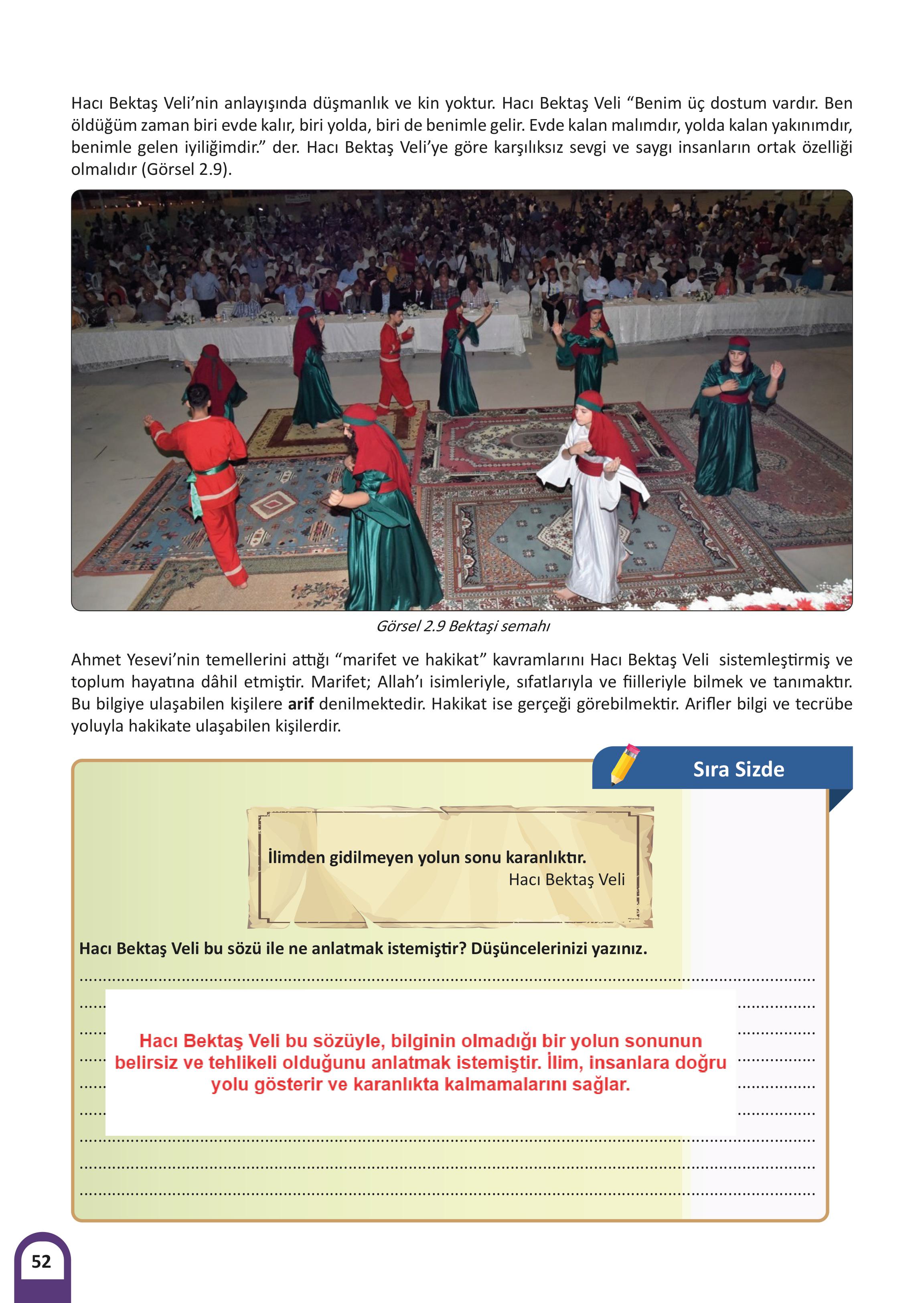 8. Sınıf Meb Yayınları Kültür Ve Medeniyetimize Yön Verenler Ders Kitabı Sayfa 53 Cevapları