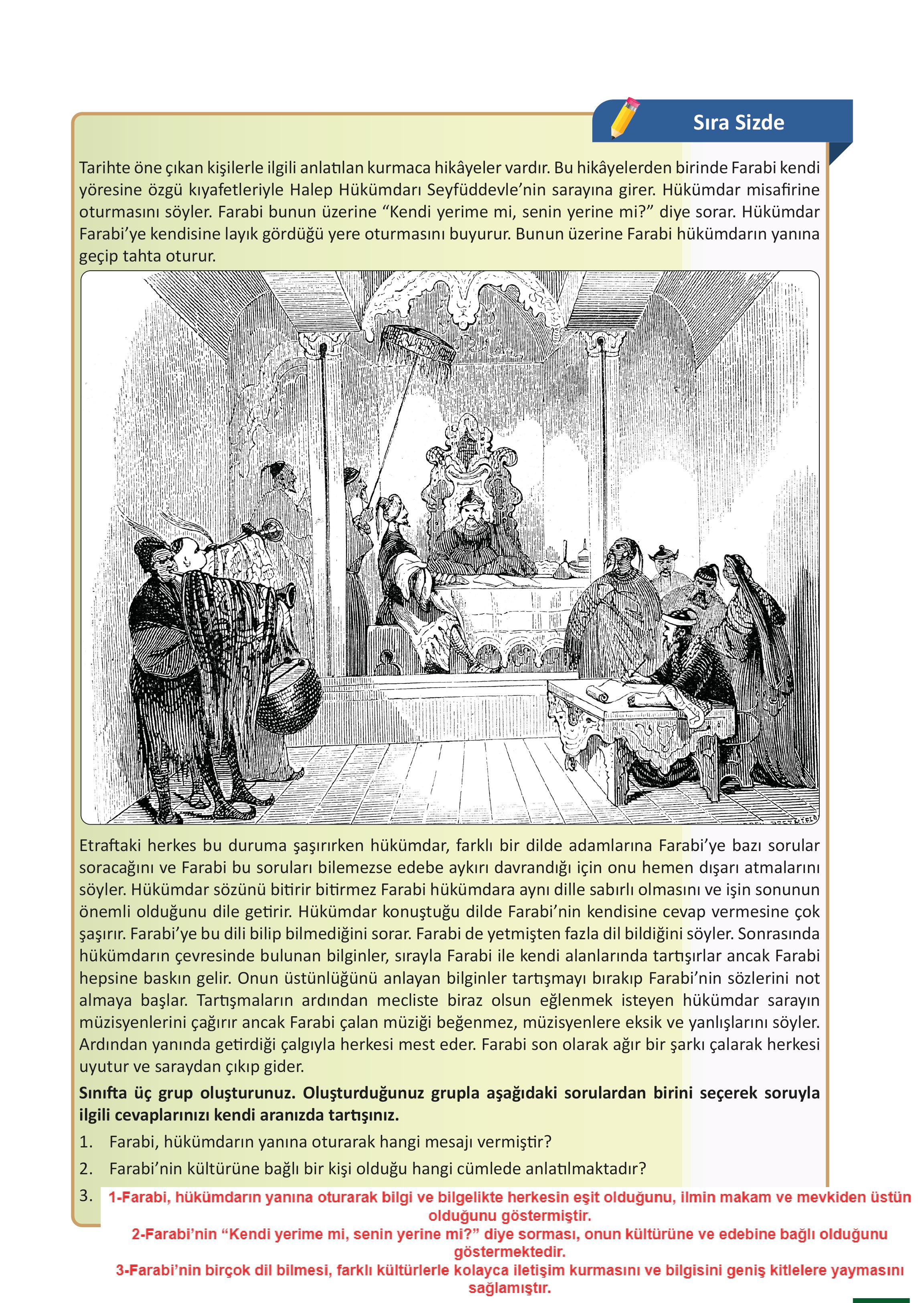 8. Sınıf Meb Yayınları Kültür Ve Medeniyetimize Yön Verenler Ders Kitabı Sayfa 72 Cevapları
