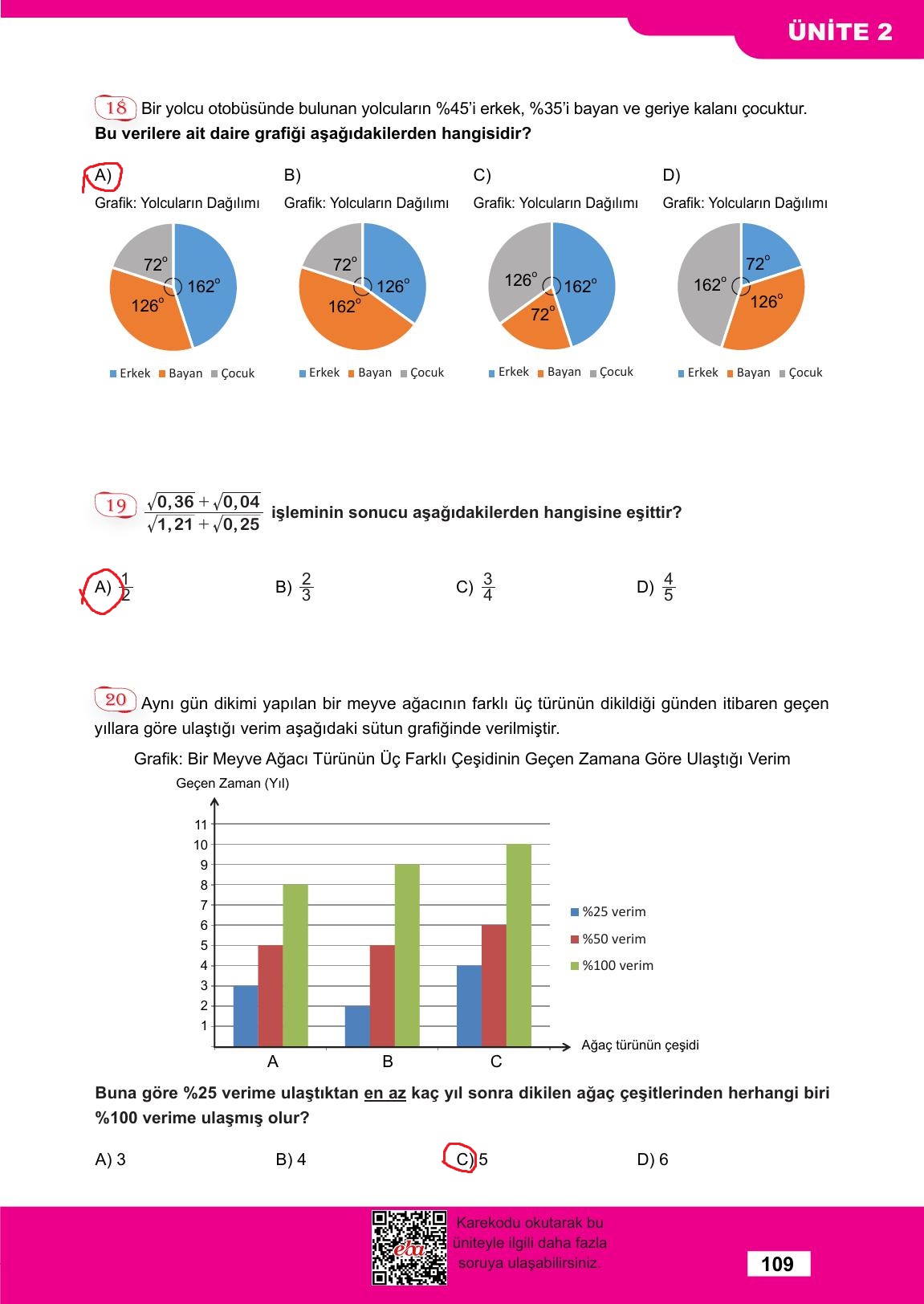 8. Sınıf Meb Yayınları Matematik Ders Kitabı Sayfa 109 Cevapları