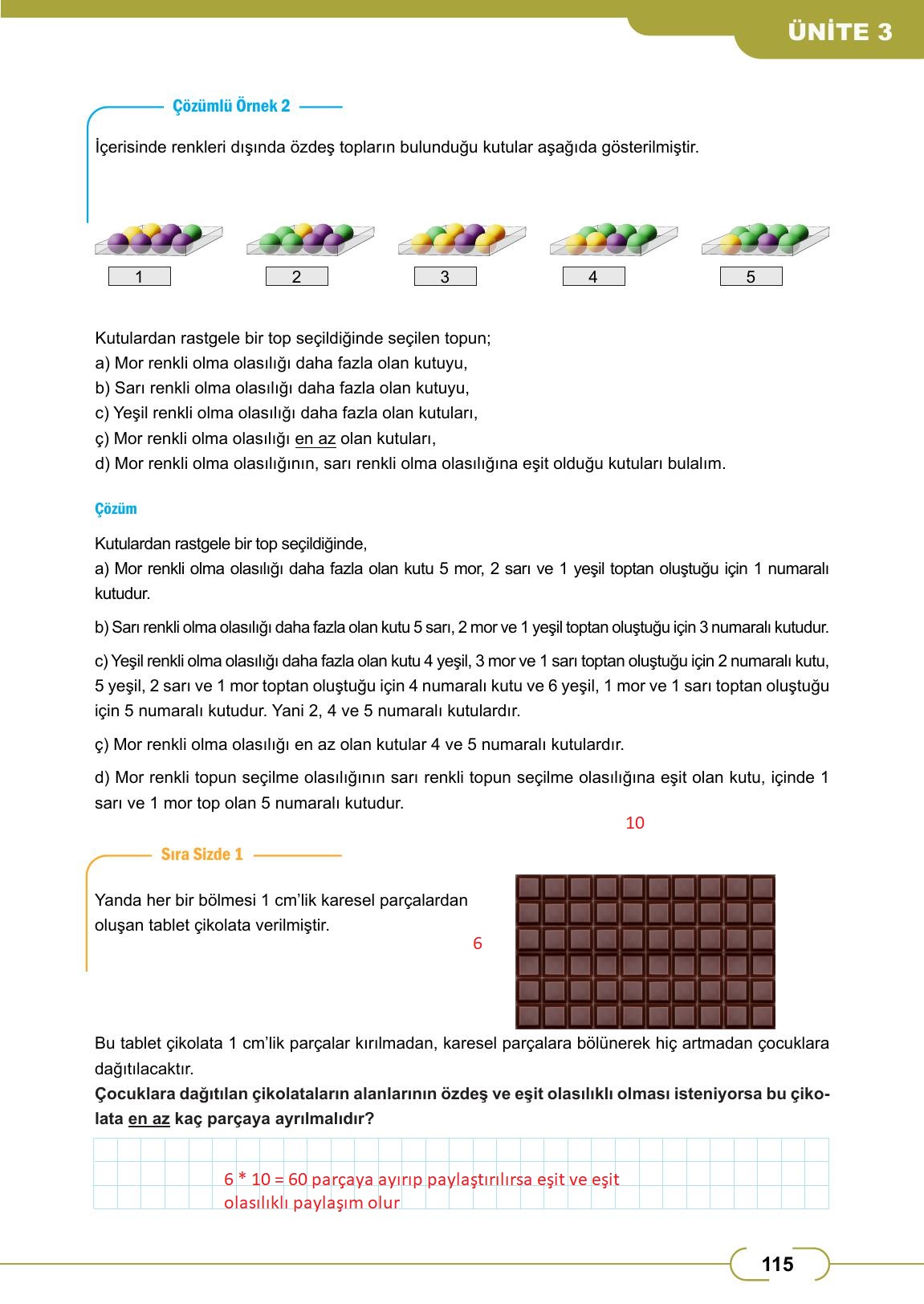 8. Sınıf Meb Yayınları Matematik Ders Kitabı Sayfa 115 Cevapları