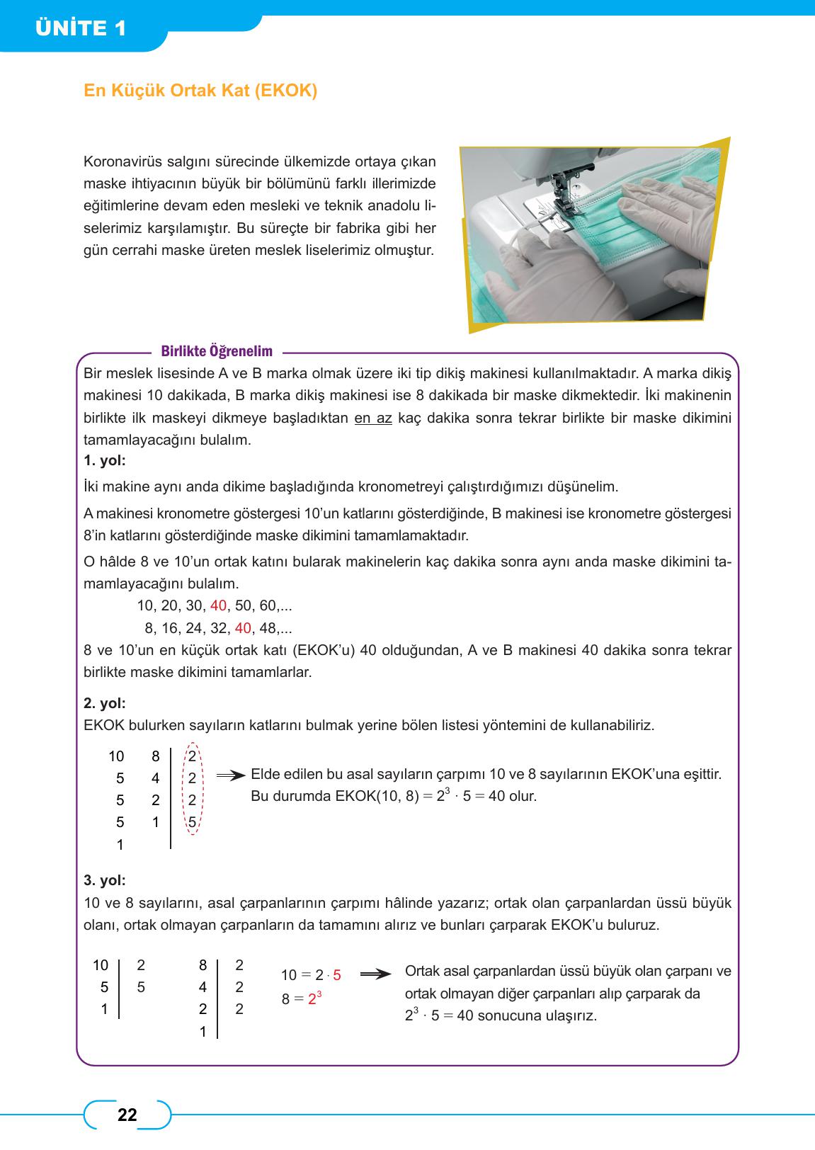 8. Sınıf Meb Yayınları Matematik Ders Kitabı Sayfa 22 Cevapları