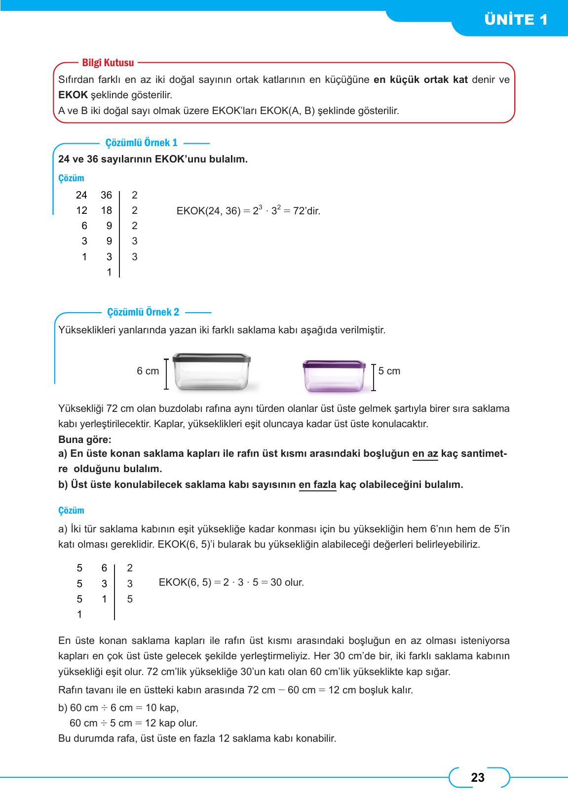 8. Sınıf Meb Yayınları Matematik Ders Kitabı Sayfa 23 Cevapları