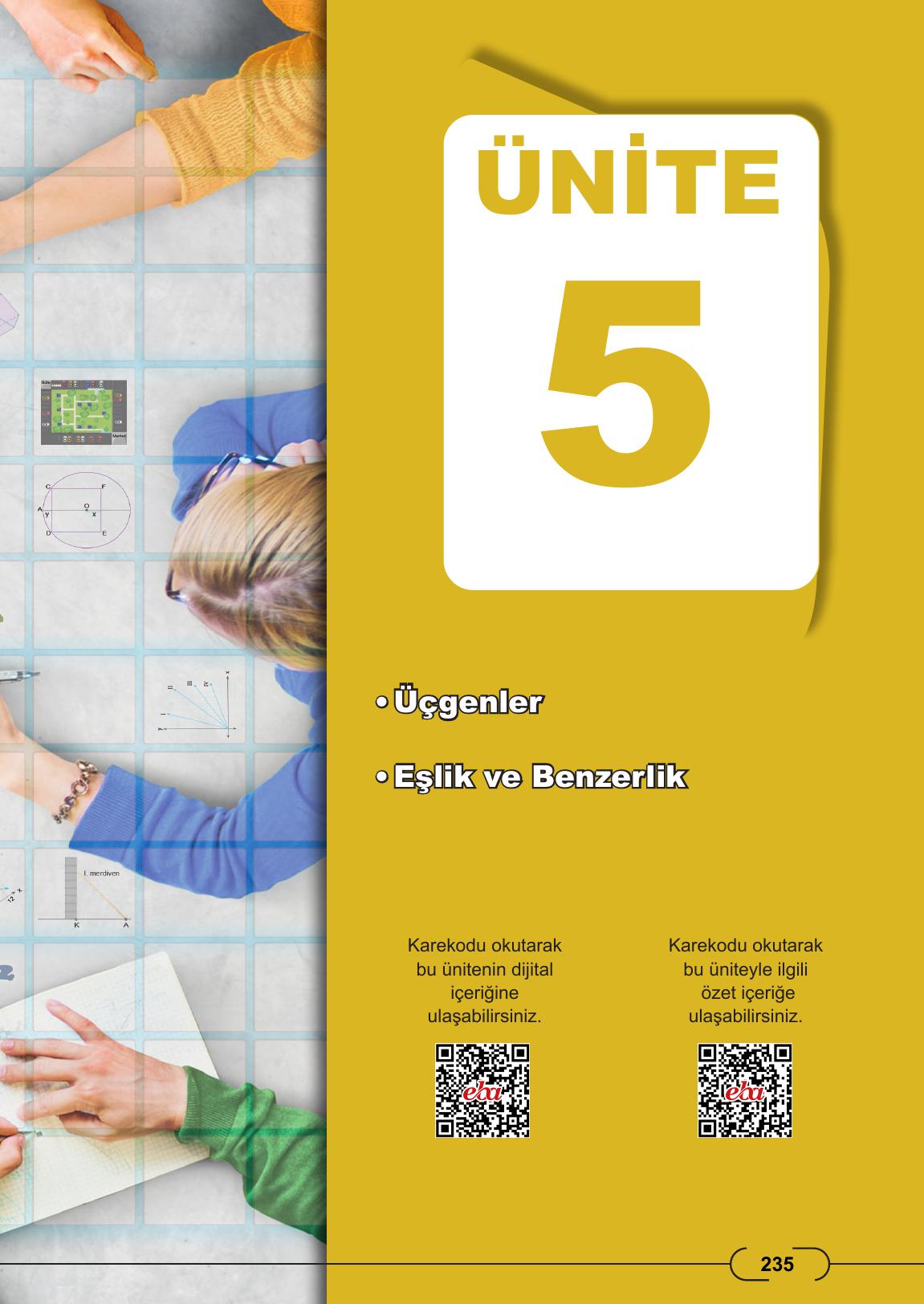 8. Sınıf Meb Yayınları Matematik Ders Kitabı Sayfa 235 Cevapları 8. Sınıf Meb Yayınları Matematik Ders Kitabı Sayfa 235 Cevapları