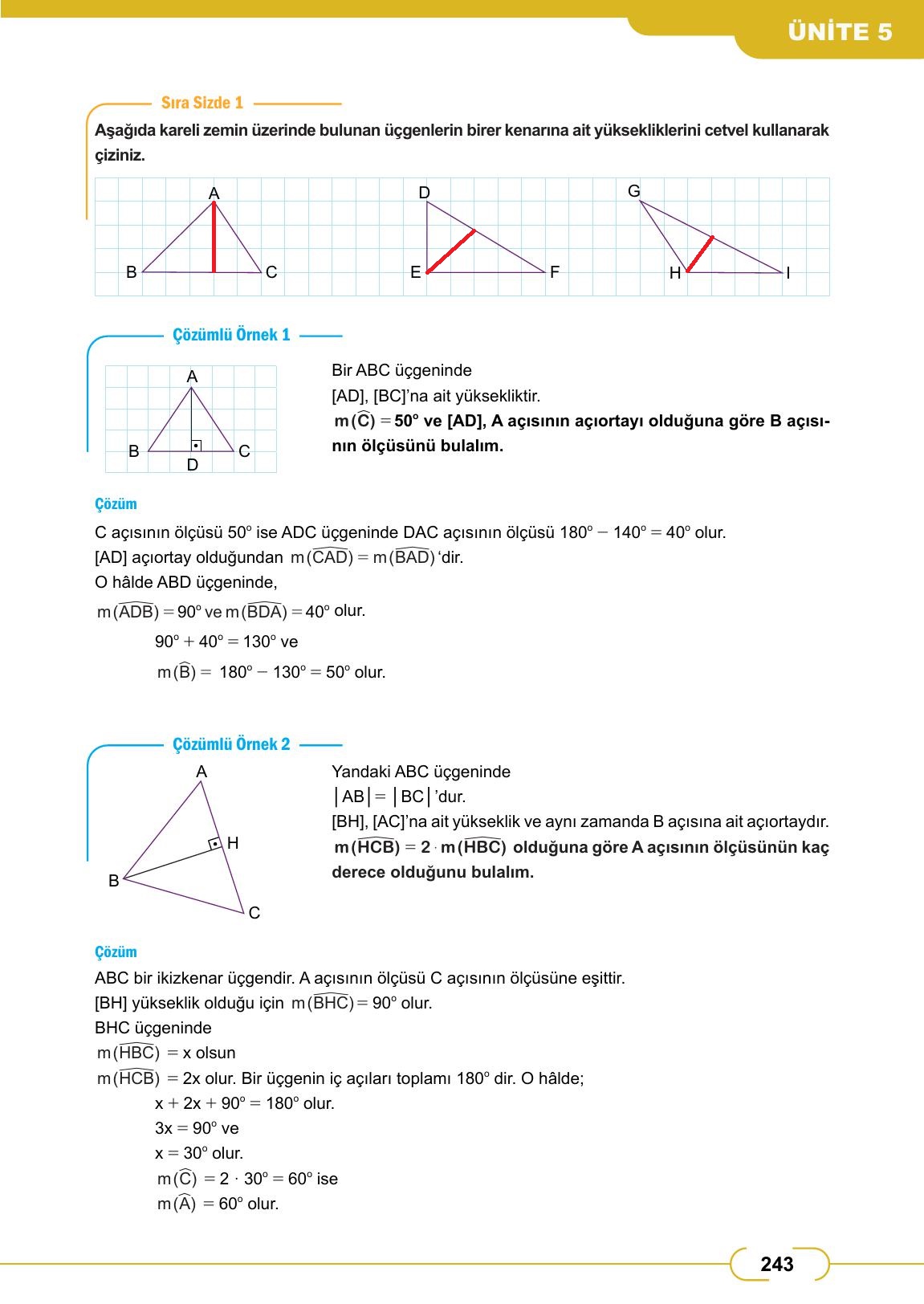 8. Sınıf Meb Yayınları Matematik Ders Kitabı Sayfa 243 Cevapları