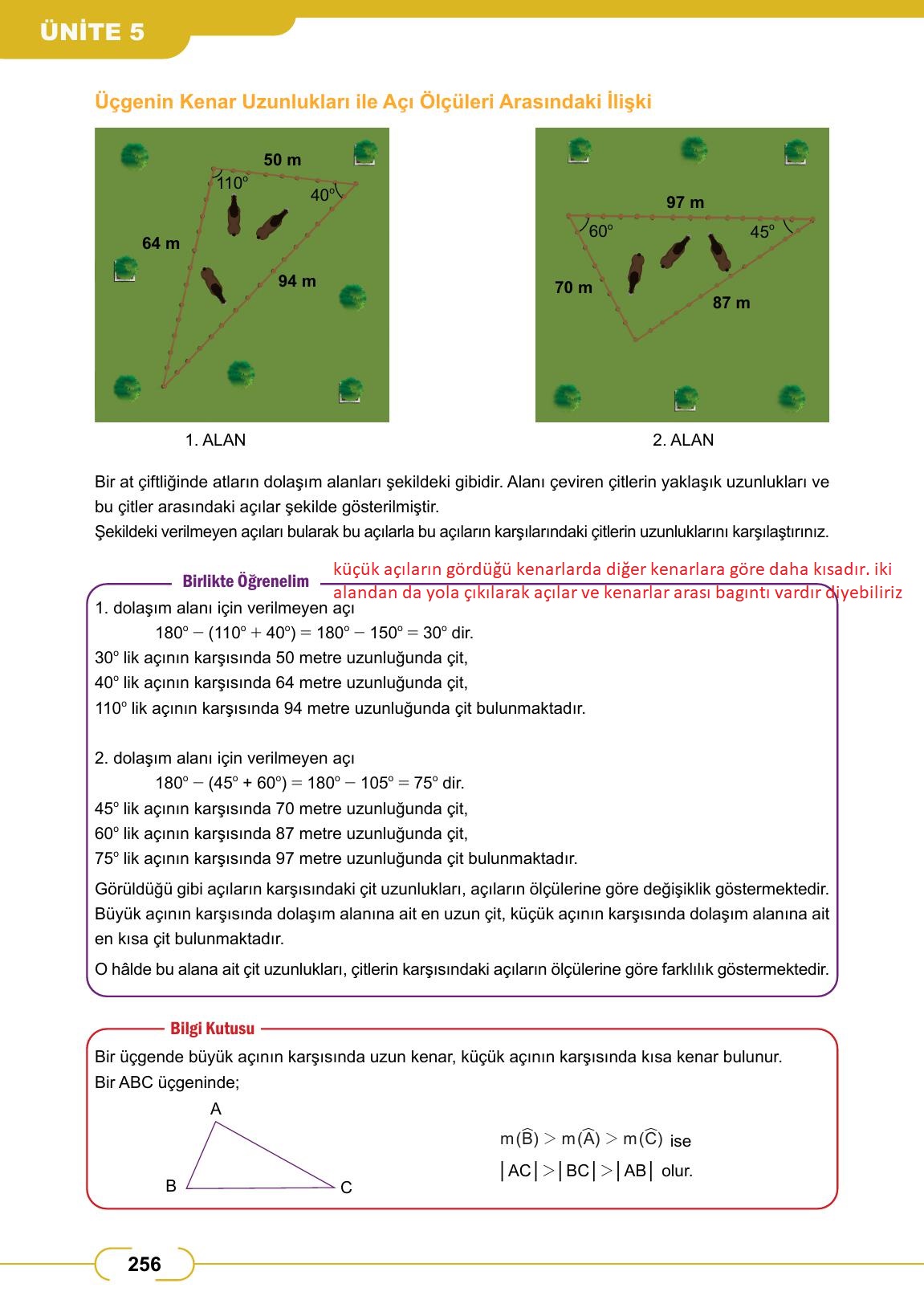 8. Sınıf Meb Yayınları Matematik Ders Kitabı Sayfa 256 Cevapları