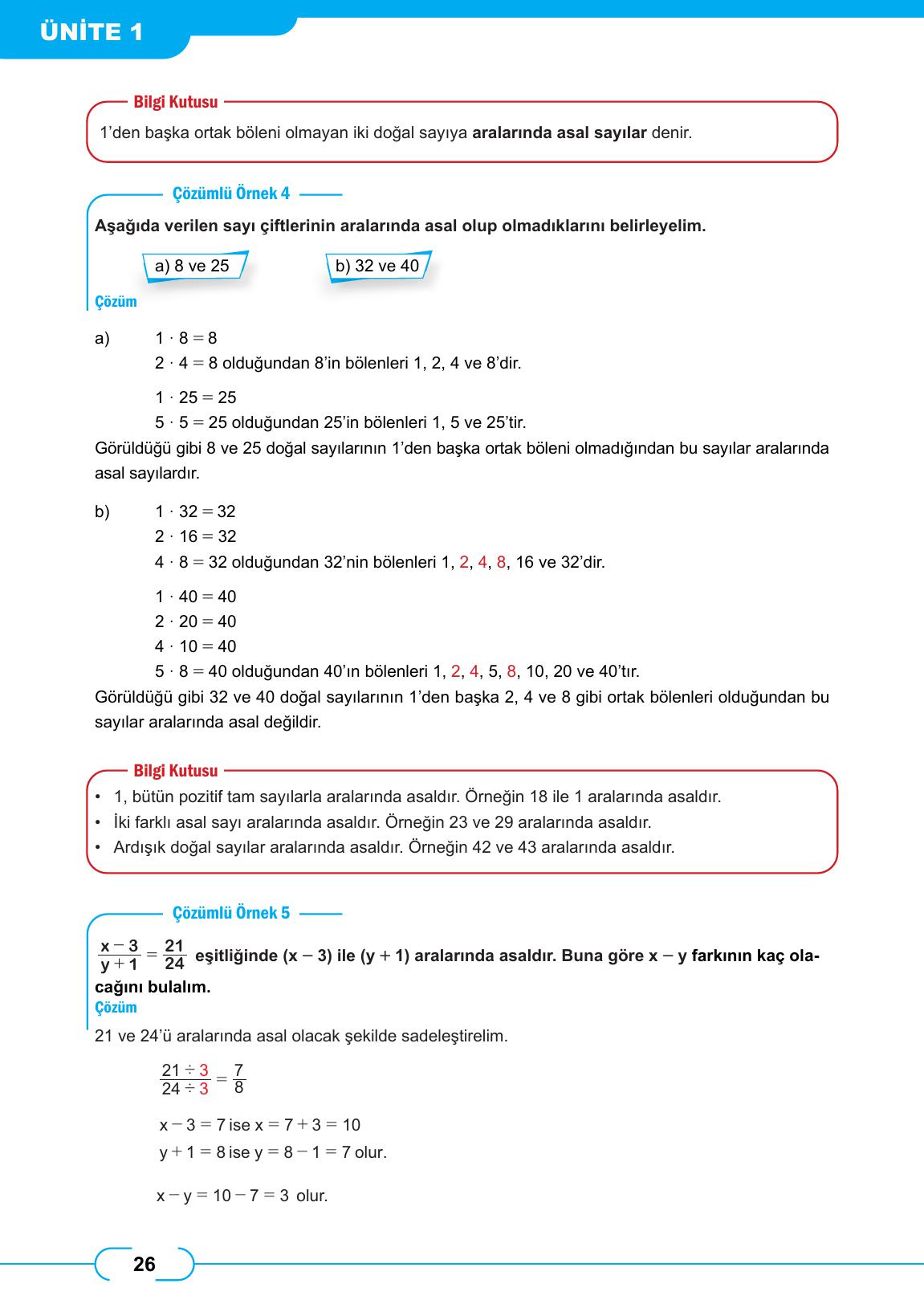 8. Sınıf Meb Yayınları Matematik Ders Kitabı Sayfa 26 Cevapları