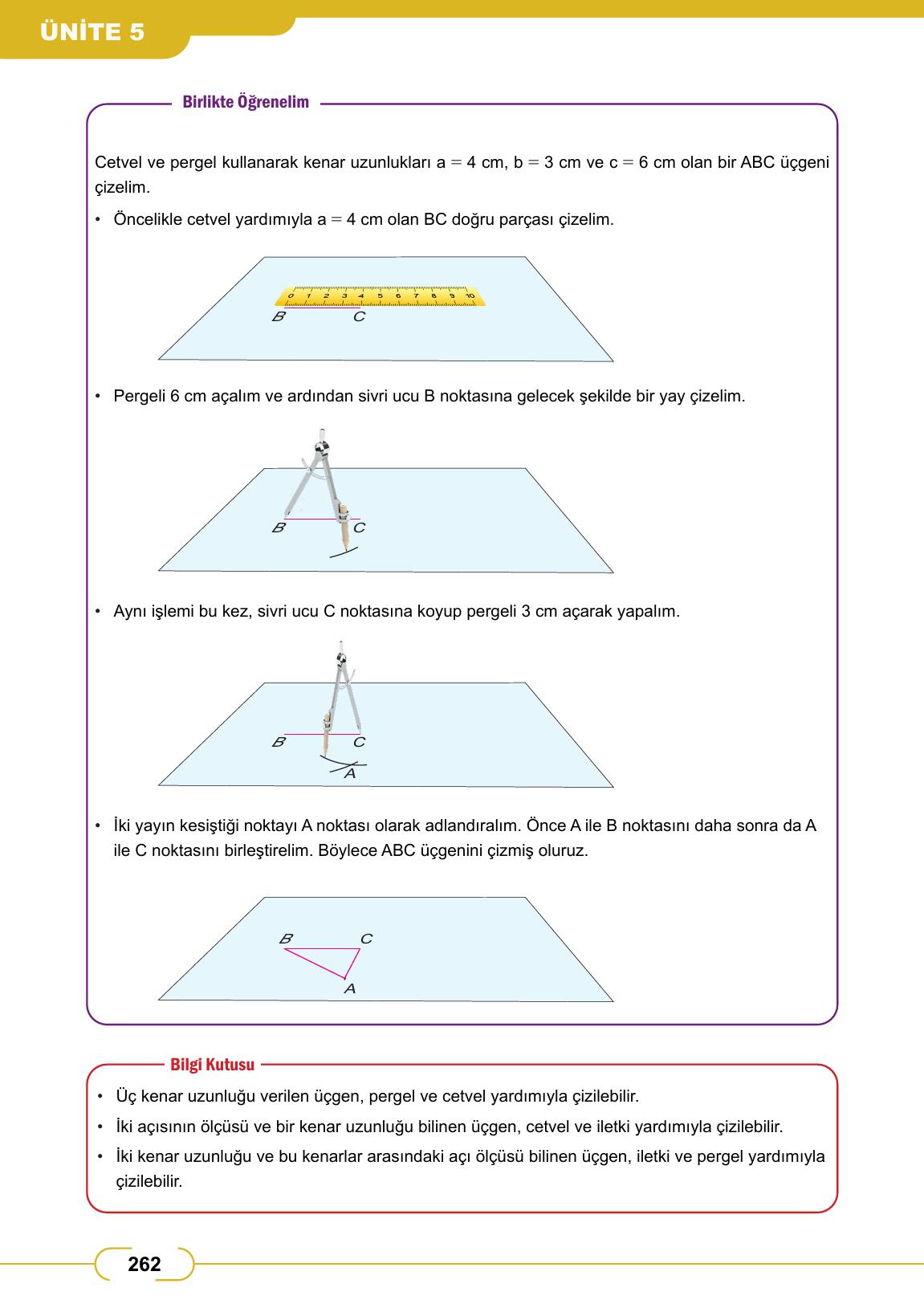 8. Sınıf Meb Yayınları Matematik Ders Kitabı Sayfa 262 Cevapları