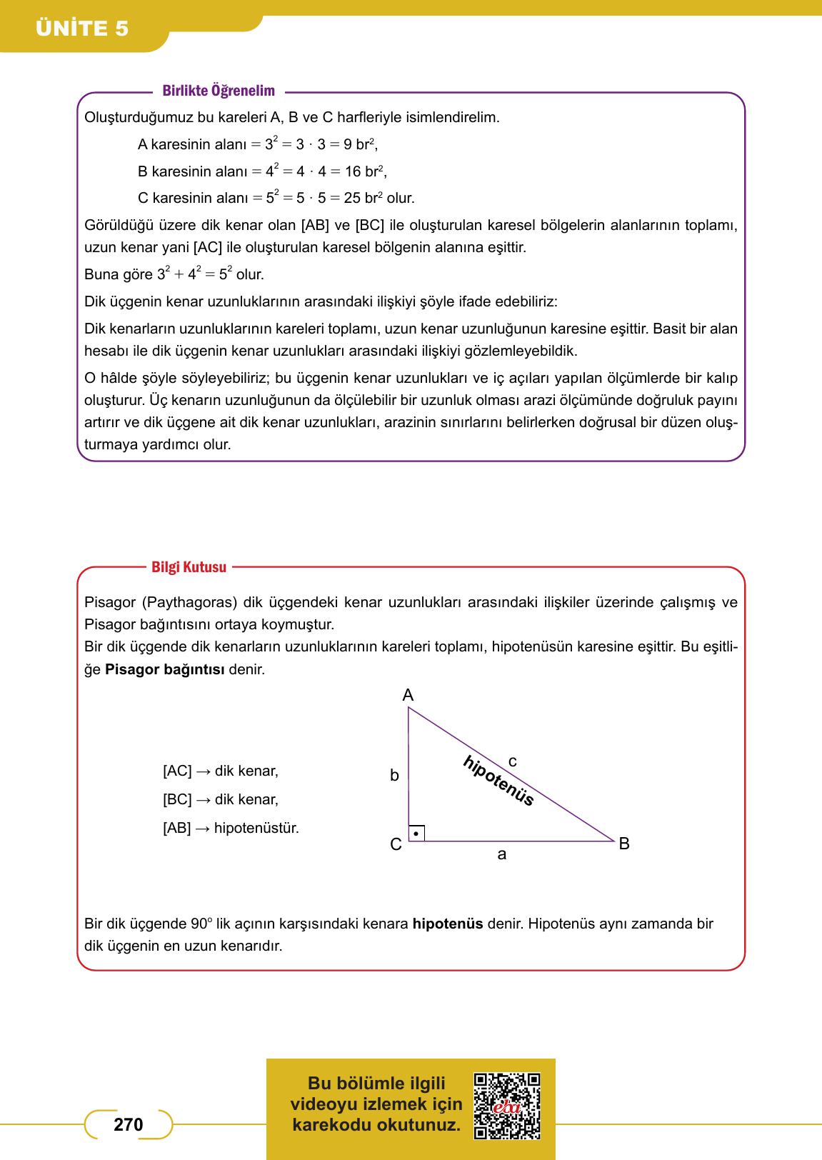 8. Sınıf Meb Yayınları Matematik Ders Kitabı Sayfa 270 Cevapları