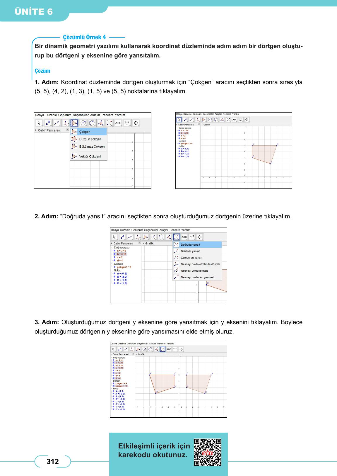8. Sınıf Meb Yayınları Matematik Ders Kitabı Sayfa 312 Cevapları 8. Sınıf Meb Yayınları Matematik Ders Kitabı Sayfa 312 Cevapları