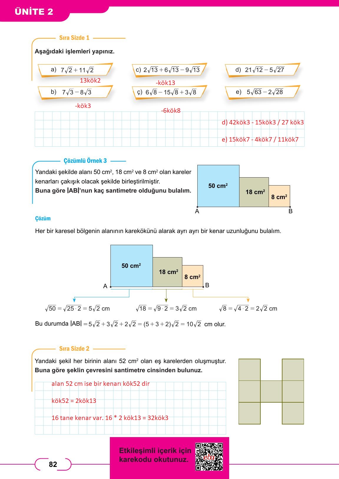 8. Sınıf Meb Yayınları Matematik Ders Kitabı Sayfa 82 Cevapları