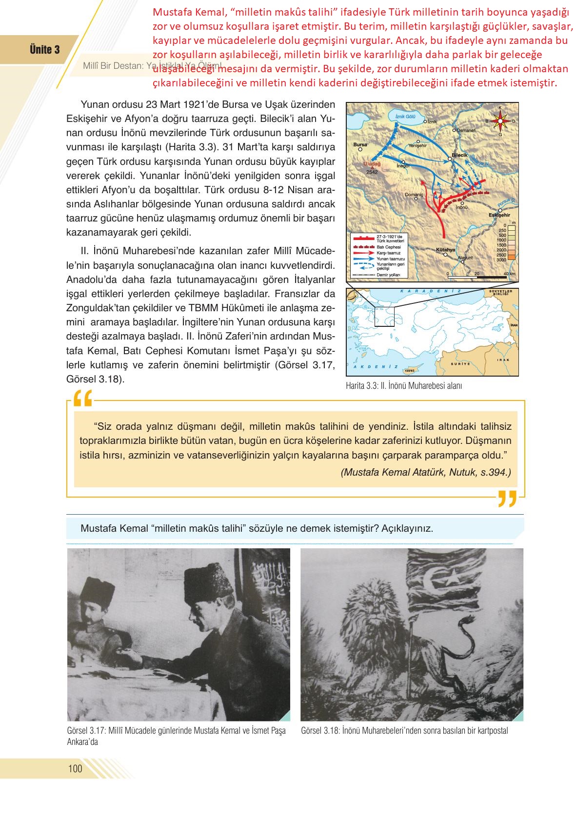 8. Sınıf Semih Ofset Sek Yayınları İnkılap Tarihi Ve Atatürkçülük Ders Kitabı Sayfa 100 Cevapları 8. Sınıf Semih Ofset Sek Yayınları İnkılap Tarihi Ve Atatürkçülük Ders Kitabı Sayfa 100 Cevapları