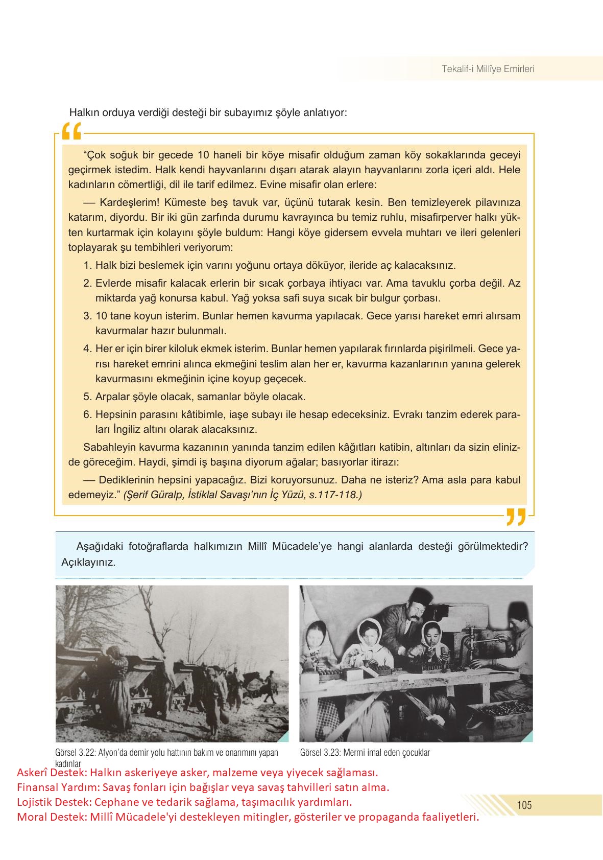 8. Sınıf Semih Ofset Sek Yayınları İnkılap Tarihi Ve Atatürkçülük Ders Kitabı Sayfa 105 Cevapları 8. Sınıf Semih Ofset Sek Yayınları İnkılap Tarihi Ve Atatürkçülük Ders Kitabı Sayfa 105 Cevapları