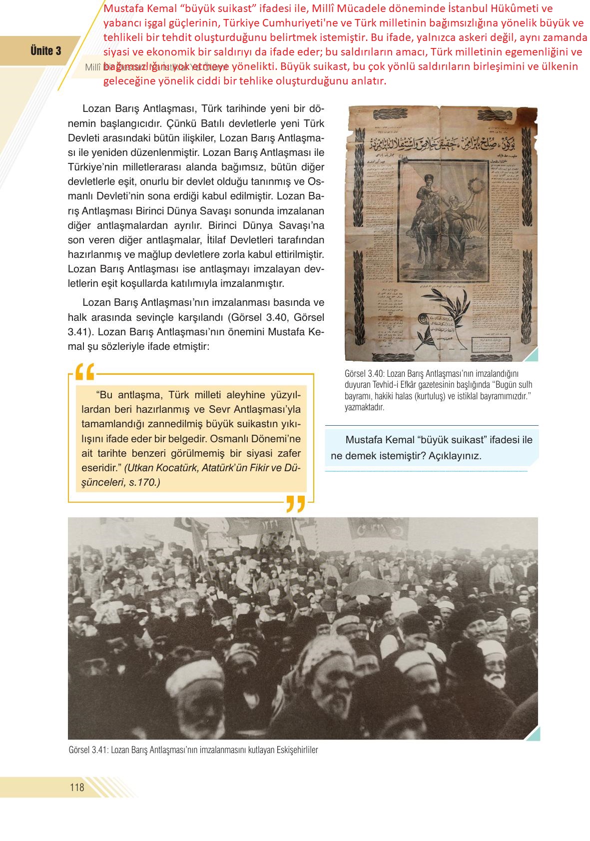 8. Sınıf Semih Ofset Sek Yayınları İnkılap Tarihi Ve Atatürkçülük Ders Kitabı Sayfa 118 Cevapları 8. Sınıf Semih Ofset Sek Yayınları İnkılap Tarihi Ve Atatürkçülük Ders Kitabı Sayfa 118 Cevapları
