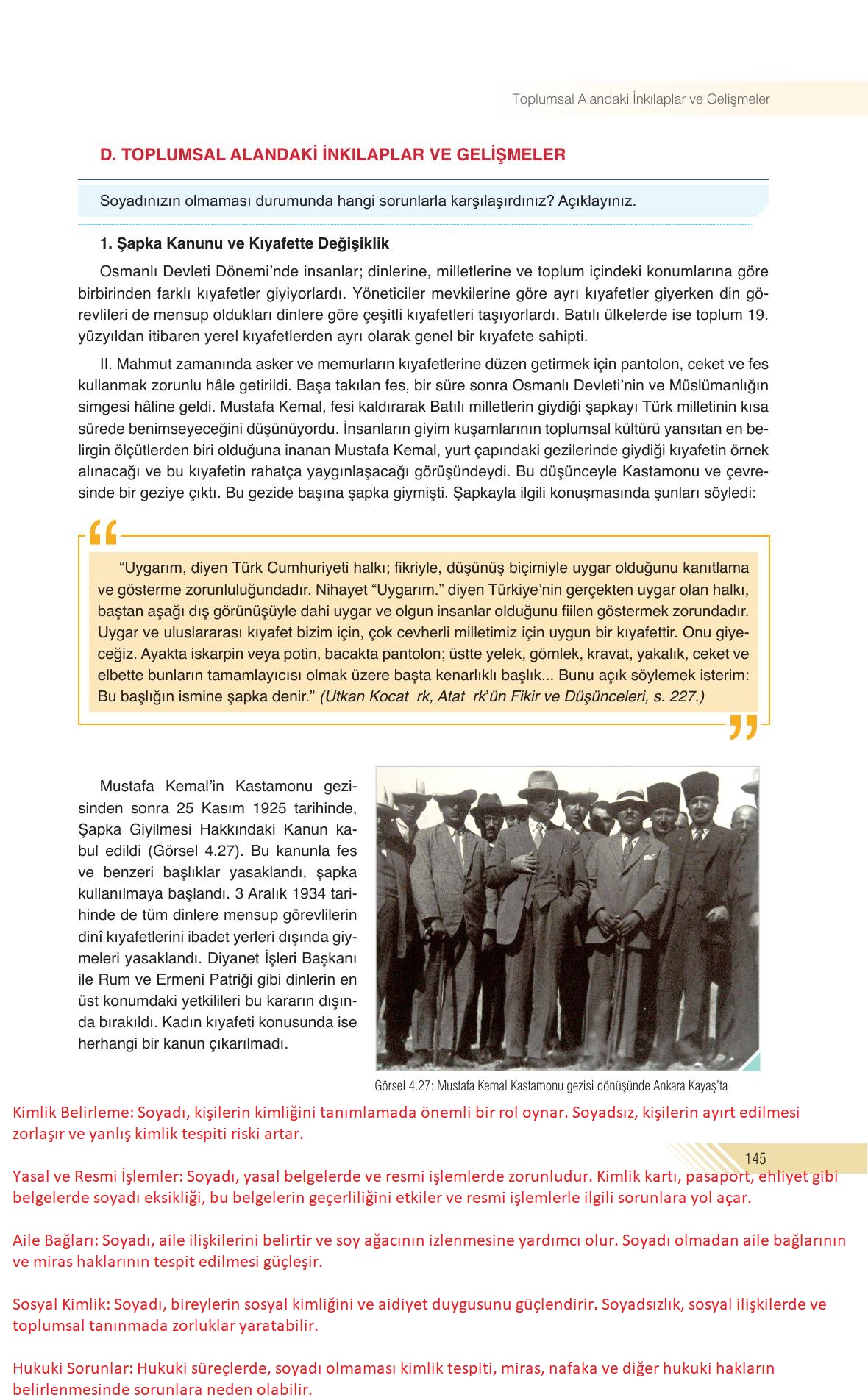 8. Sınıf Semih Ofset Sek Yayınları İnkılap Tarihi Ve Atatürkçülük Ders Kitabı Sayfa 145 Cevapları 8. Sınıf Semih Ofset Sek Yayınları İnkılap Tarihi Ve Atatürkçülük Ders Kitabı Sayfa 145 Cevapları