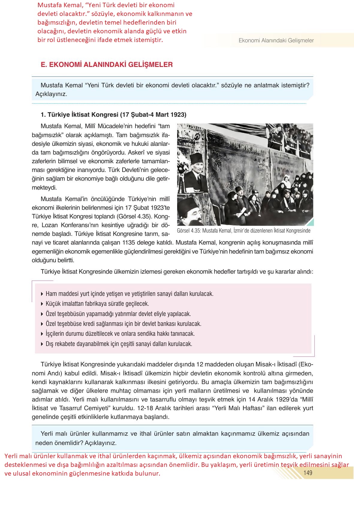 8. Sınıf Semih Ofset Sek Yayınları İnkılap Tarihi Ve Atatürkçülük Ders Kitabı Sayfa 149 Cevapları 8. Sınıf Semih Ofset Sek Yayınları İnkılap Tarihi Ve Atatürkçülük Ders Kitabı Sayfa 149 Cevapları