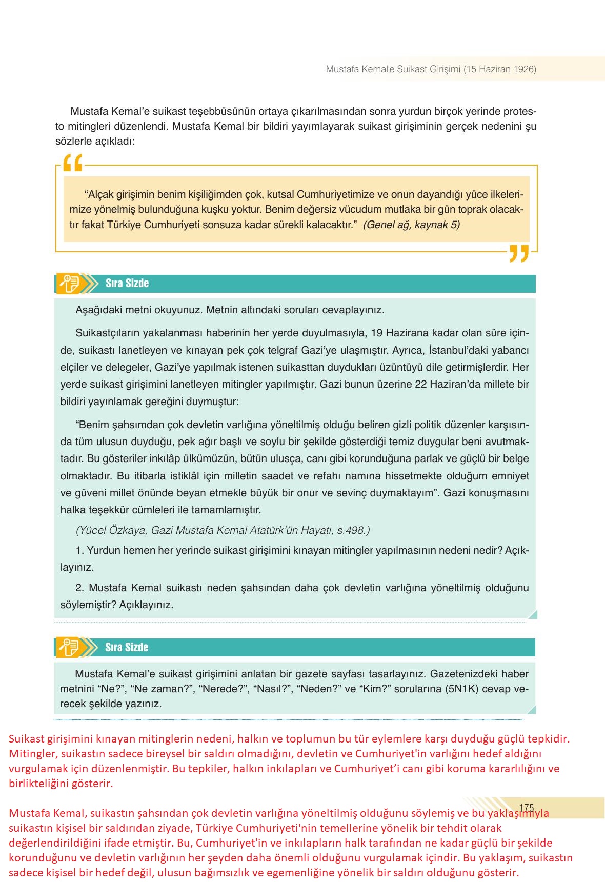 8. Sınıf Semih Ofset Sek Yayınları İnkılap Tarihi Ve Atatürkçülük Ders Kitabı Sayfa 175 Cevapları 8. Sınıf Semih Ofset Sek Yayınları İnkılap Tarihi Ve Atatürkçülük Ders Kitabı Sayfa 175 Cevapları