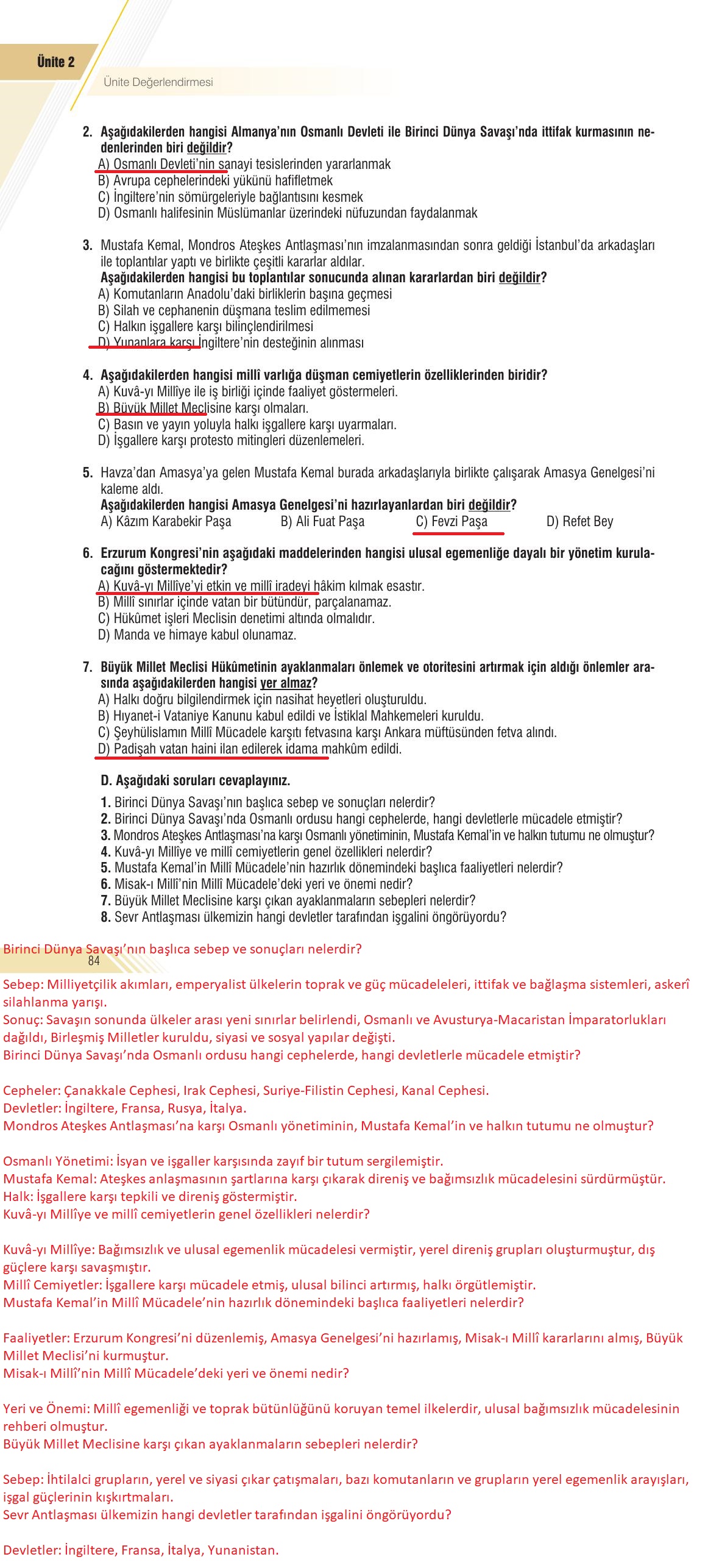 8. Sınıf Semih Ofset Sek Yayınları İnkılap Tarihi Ve Atatürkçülük Ders Kitabı Sayfa 84 Cevapları 8. Sınıf Semih Ofset Sek Yayınları İnkılap Tarihi Ve Atatürkçülük Ders Kitabı Sayfa 84 Cevapları