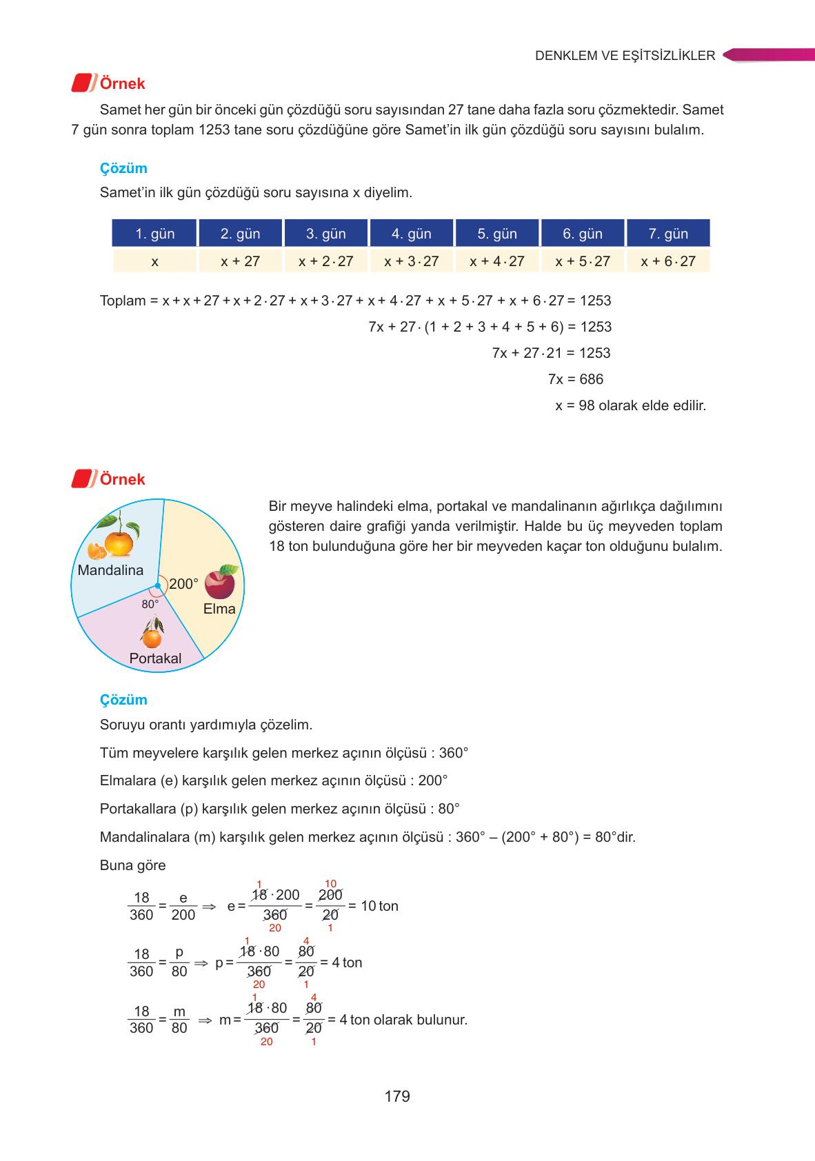 9. Sınıf Ata Yayınları Matematik Ders Kitabı Sayfa 179 Cevapları