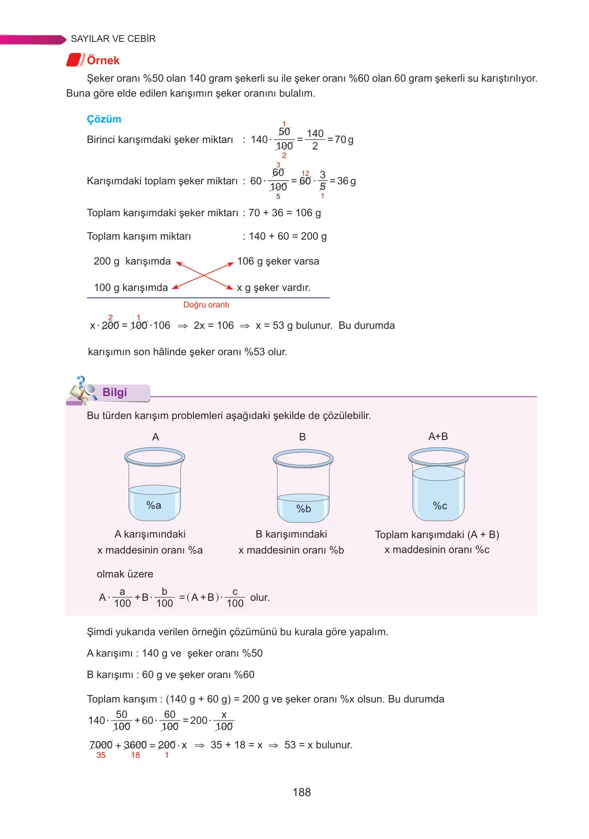 9. Sınıf Ata Yayınları Matematik Ders Kitabı Sayfa 188 Cevapları