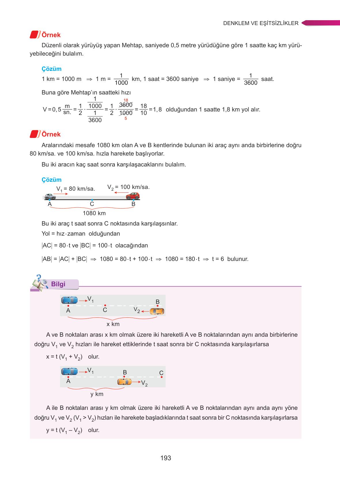9. Sınıf Ata Yayınları Matematik Ders Kitabı Sayfa 193 Cevapları