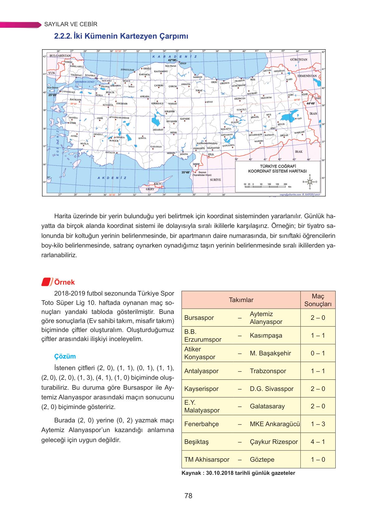 9. Sınıf Ata Yayınları Matematik Ders Kitabı Sayfa 78 Cevapları