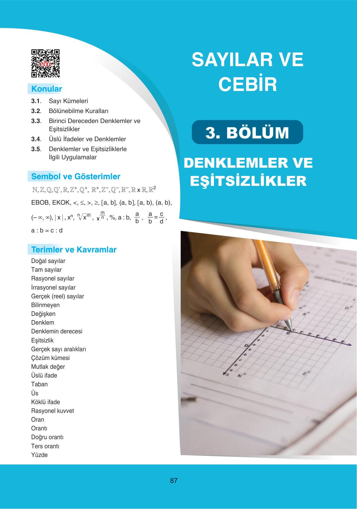 9. Sınıf Ata Yayınları Matematik Ders Kitabı Sayfa 87 Cevapları