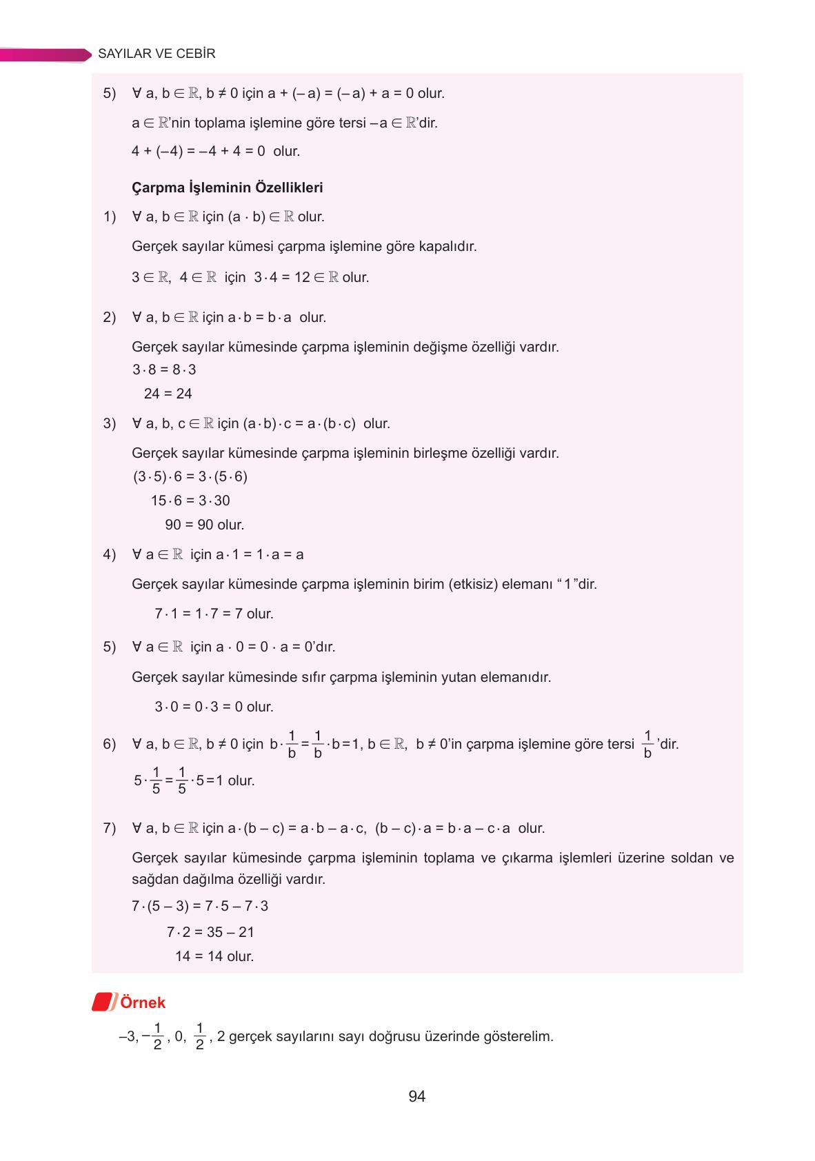 9. Sınıf Ata Yayınları Matematik Ders Kitabı Sayfa 94 Cevapları 9. Sınıf Ata Yayınları Matematik Ders Kitabı Sayfa 94 Cevapları