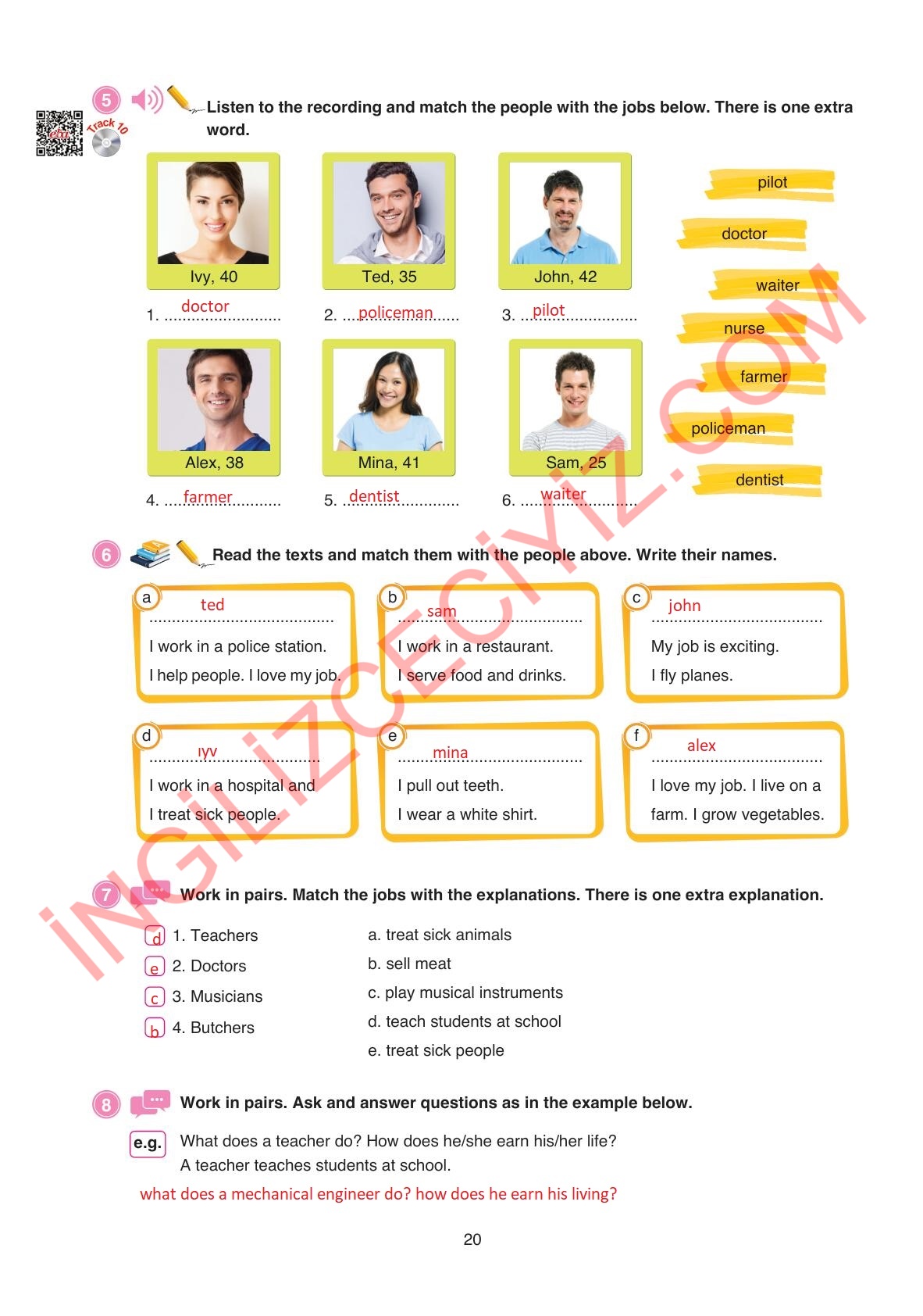 9. Sınıf Erkad Yayıncılık İngilizce Ders Kitabı Sayfa 20 Cevapları 9. Sınıf Erkad Yayıncılık İngilizce Ders Kitabı Sayfa 20 Cevapları