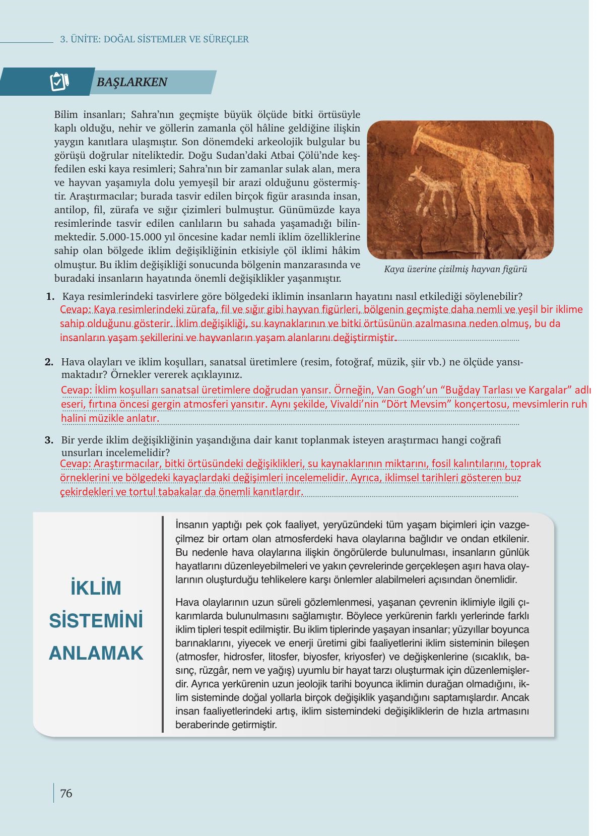 9. Sınıf Meb Yayınları Coğrafya Ders Kitabı Sayfa 76 Cevapları 9. Sınıf Meb Yayınları Coğrafya Ders Kitabı Sayfa 76 Cevapları
