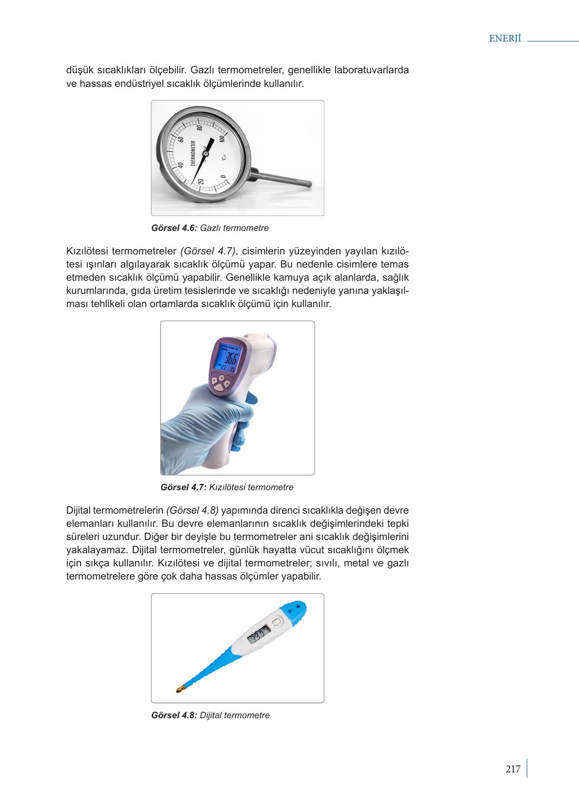 9. Sınıf Meb Yayınları Fizik Ders Kitabı Sayfa 217 Cevapları