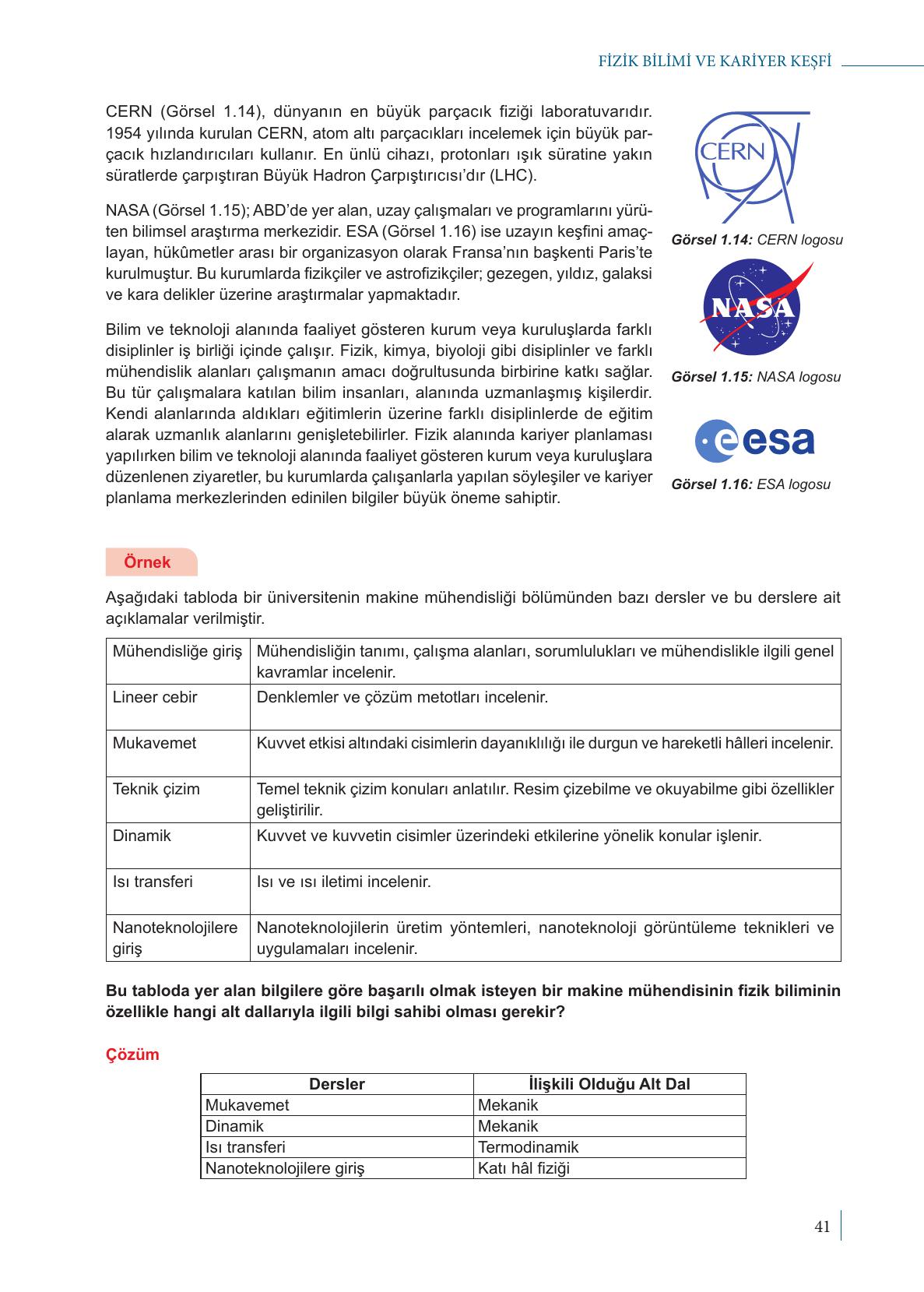 9. Sınıf Meb Yayınları Fizik Ders Kitabı Sayfa 41 Cevapları 9. Sınıf Meb Yayınları Fizik Ders Kitabı Sayfa 41 Cevapları