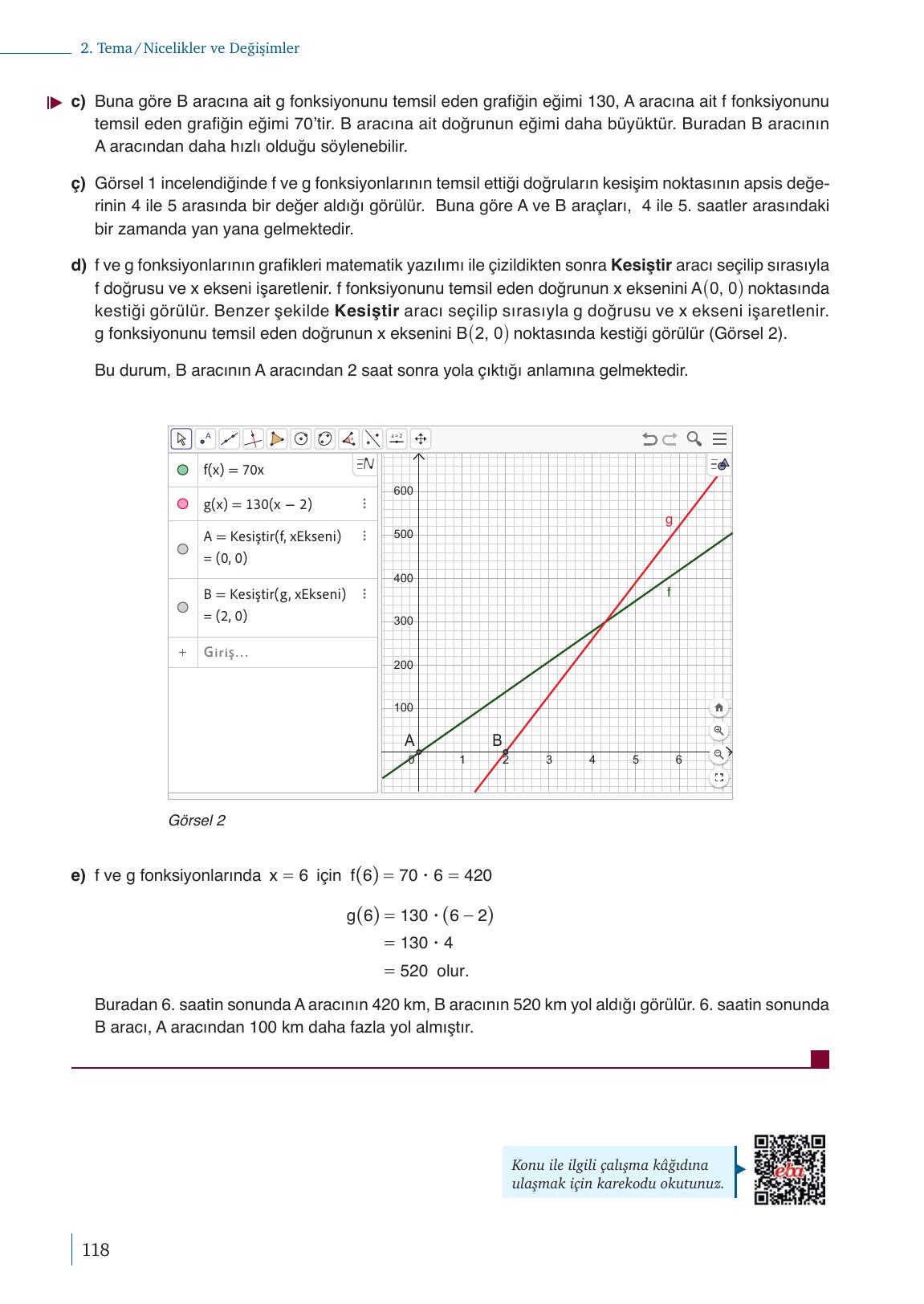 9. Sınıf Meb Yayınları Matematik Ders Kitabı Sayfa 118 Cevapları 9. Sınıf Meb Yayınları Matematik Ders Kitabı Sayfa 118 Cevapları